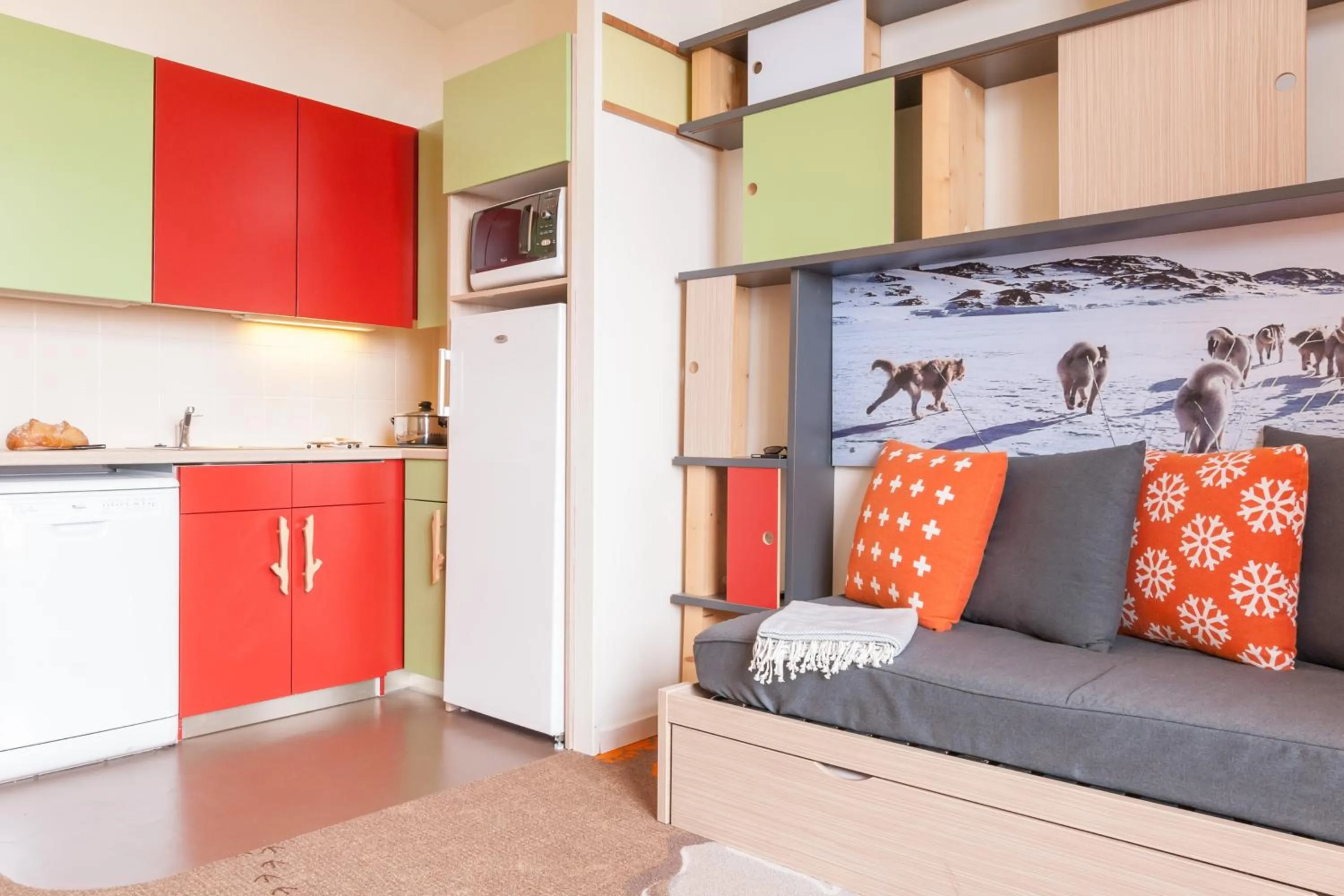 Kitchen or kitchenette in Résidence Pierre & Vacances Electra