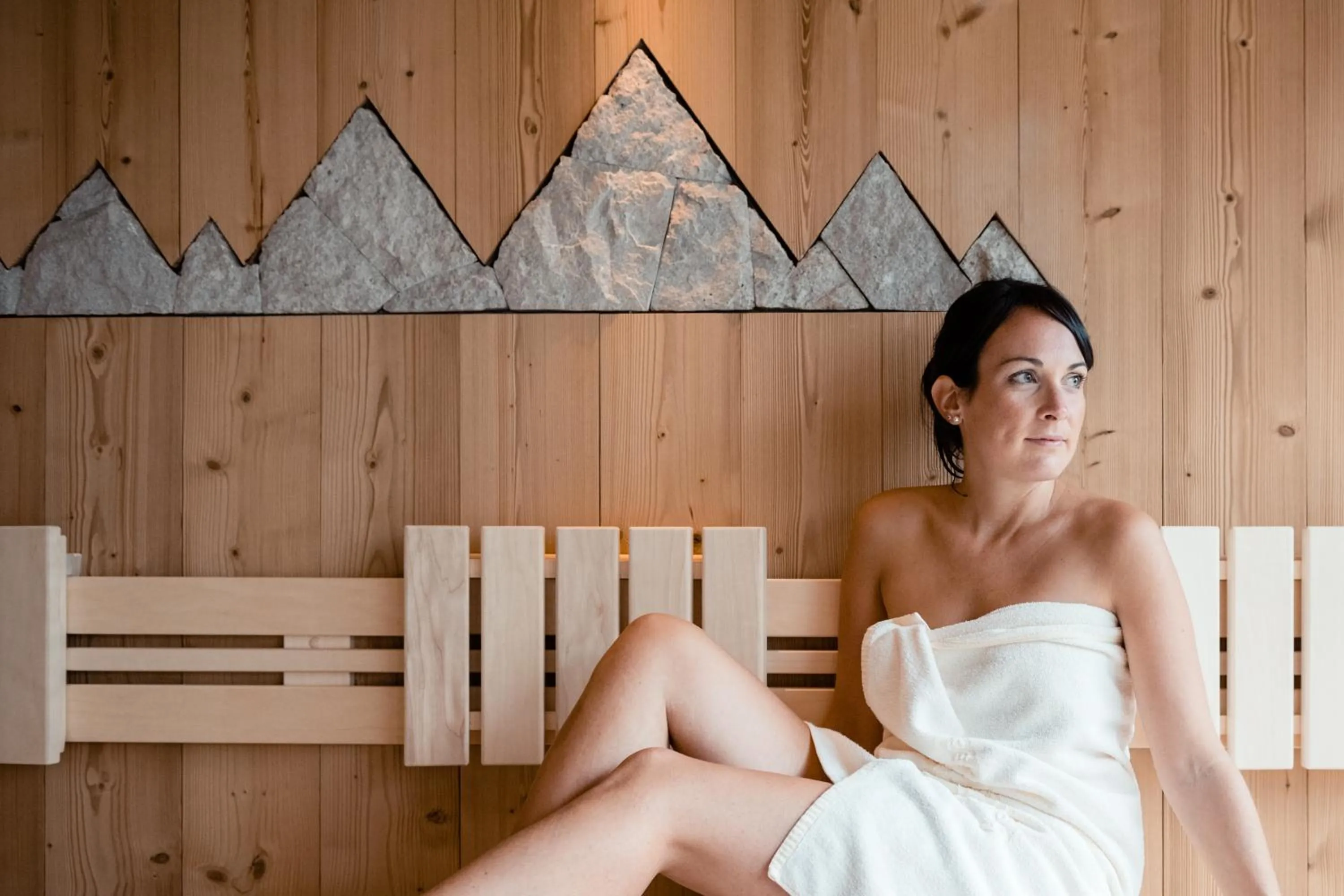 Sauna in Hotel Gran Ciasa