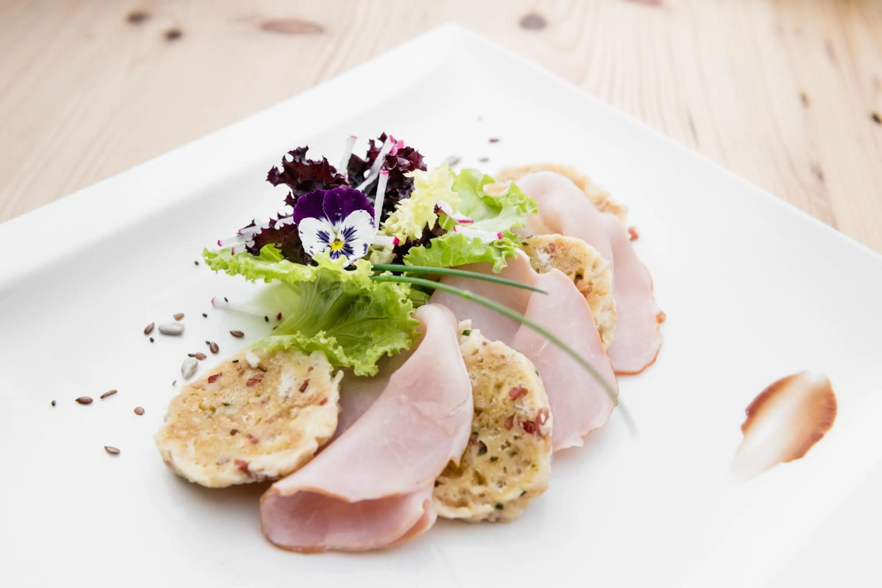 Food close-up in Hotel Gran Ciasa