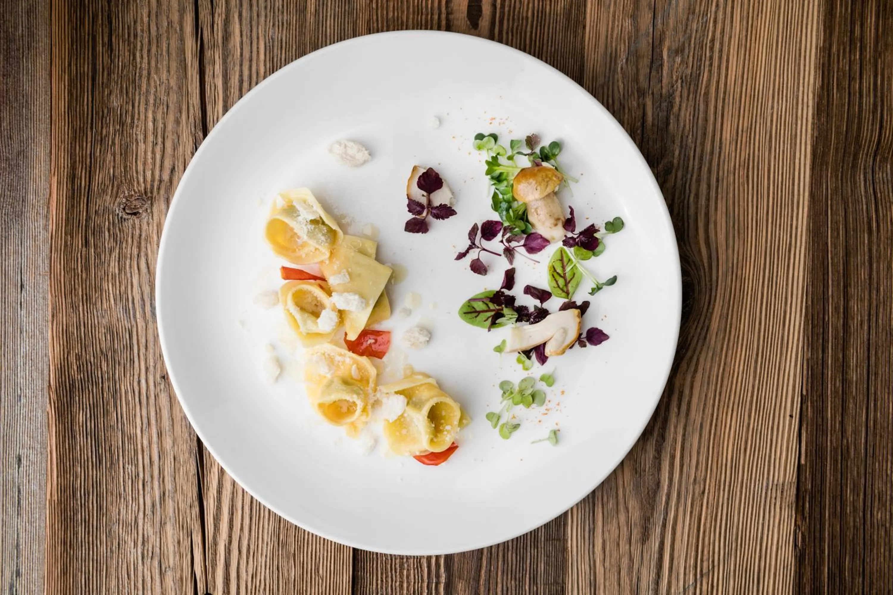 Food close-up in Hotel Gran Ciasa