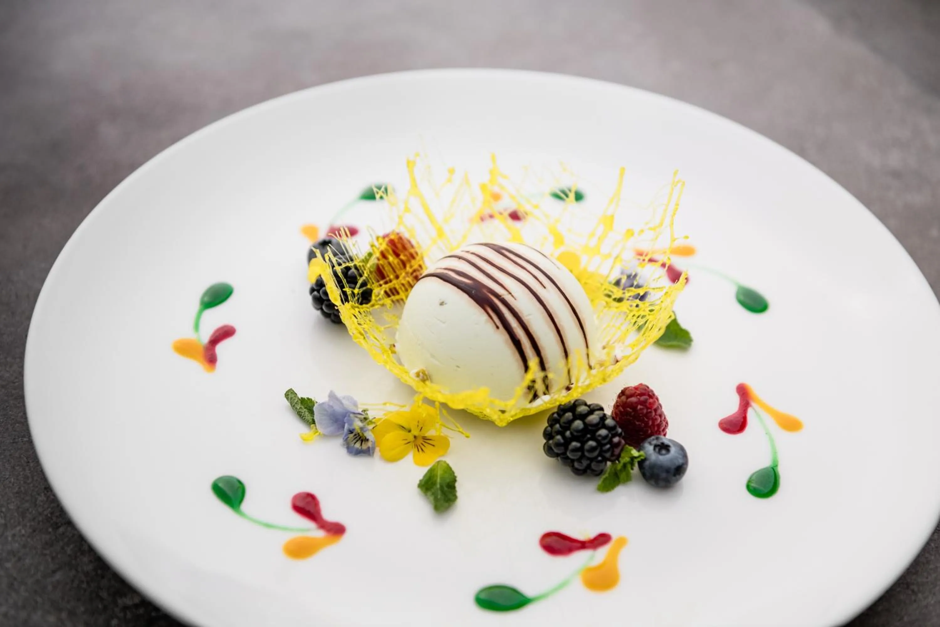 Food close-up in Hotel Gran Ciasa