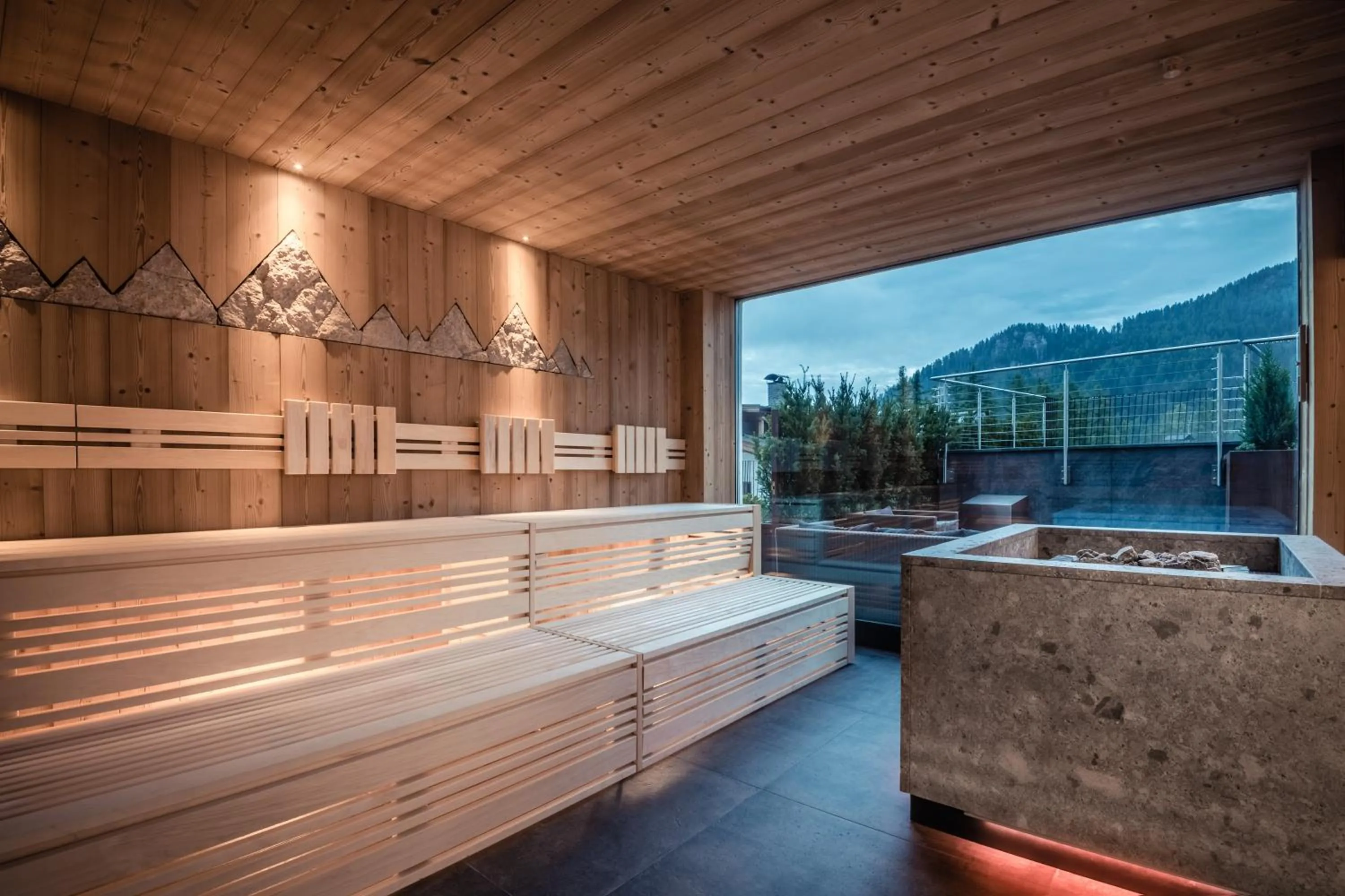 Sauna in Hotel Gran Ciasa