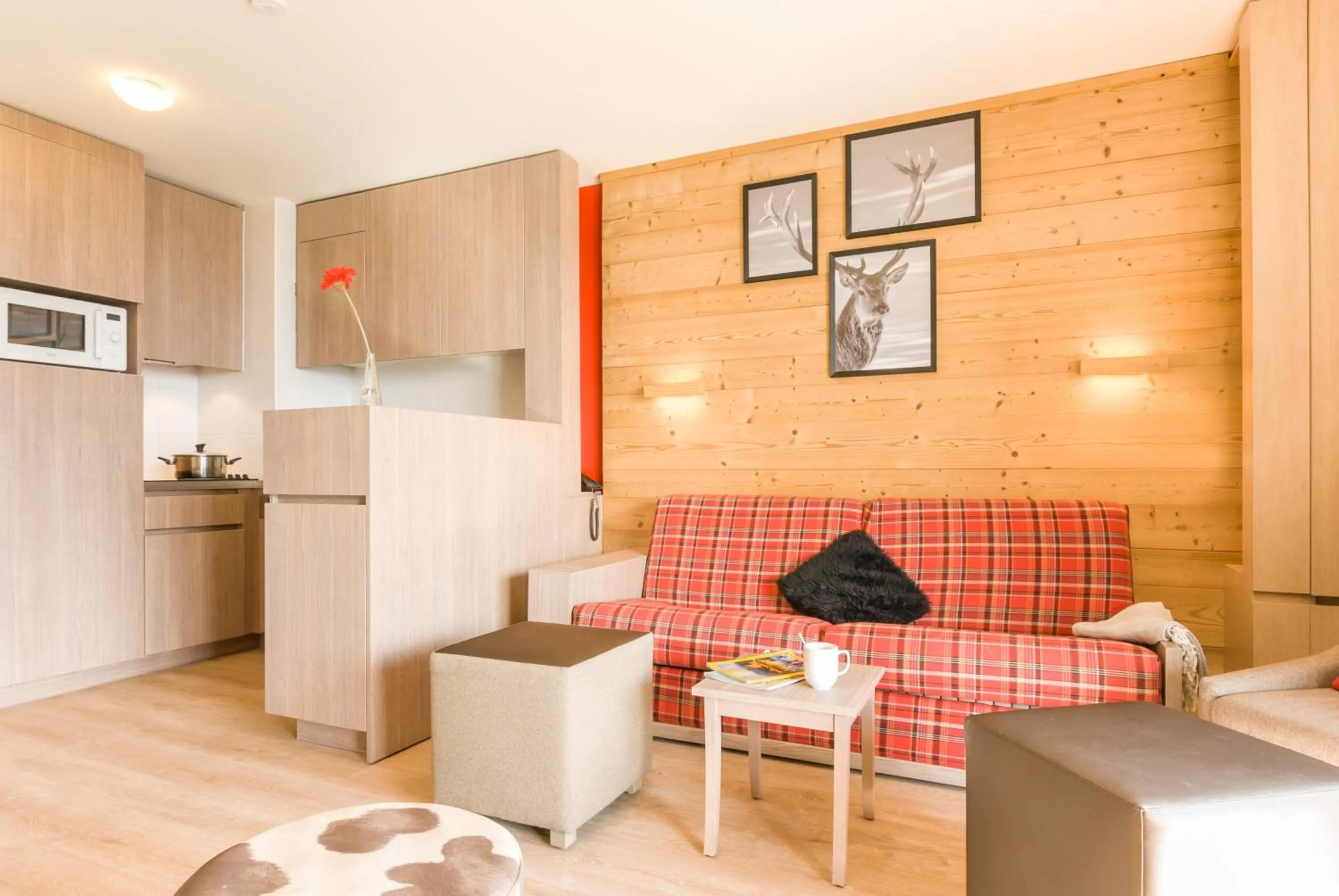 Kitchen or kitchenette in Résidence Pierre & Vacances Atria-Crozats