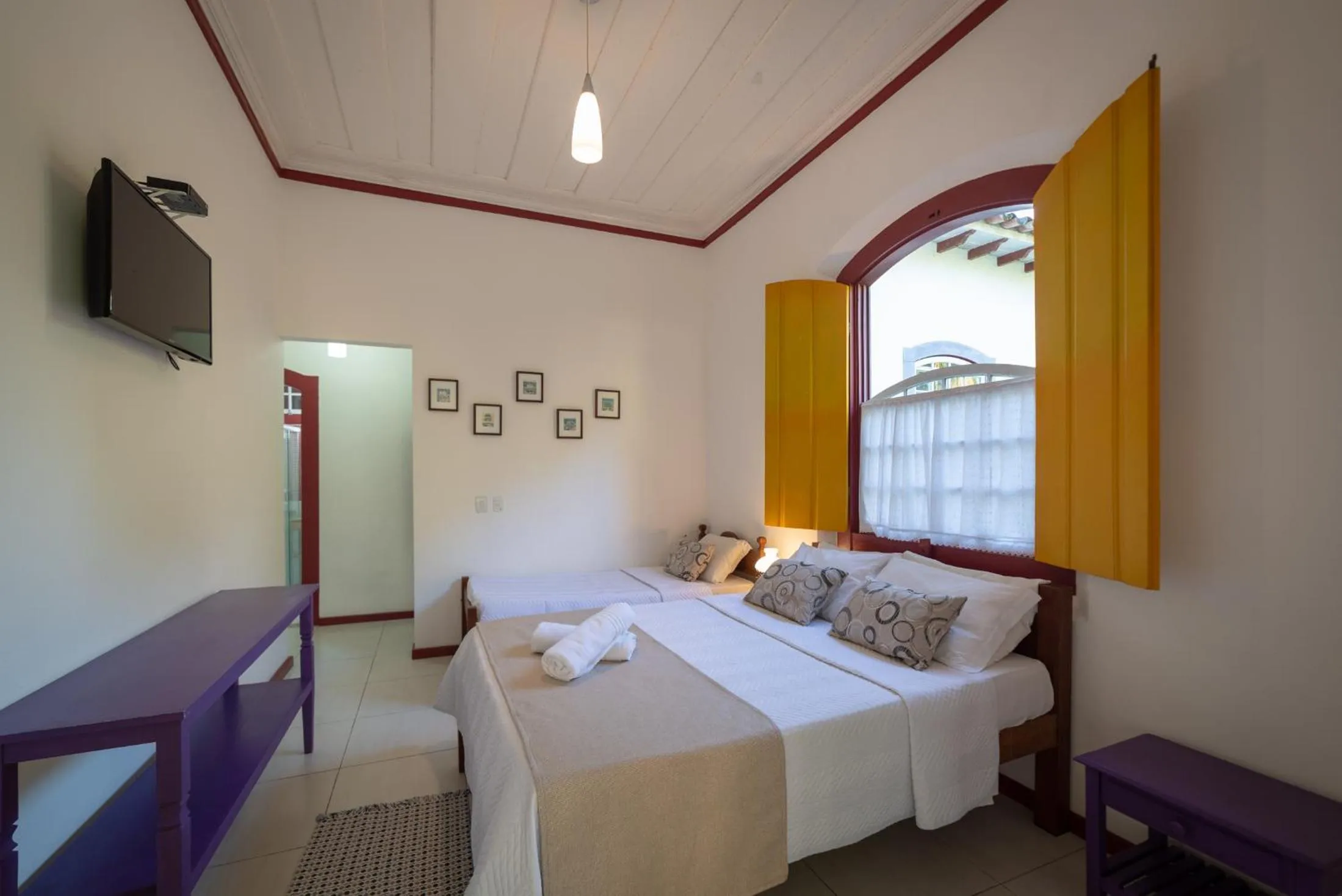 Bed in Pousada Chácara Das Acácias