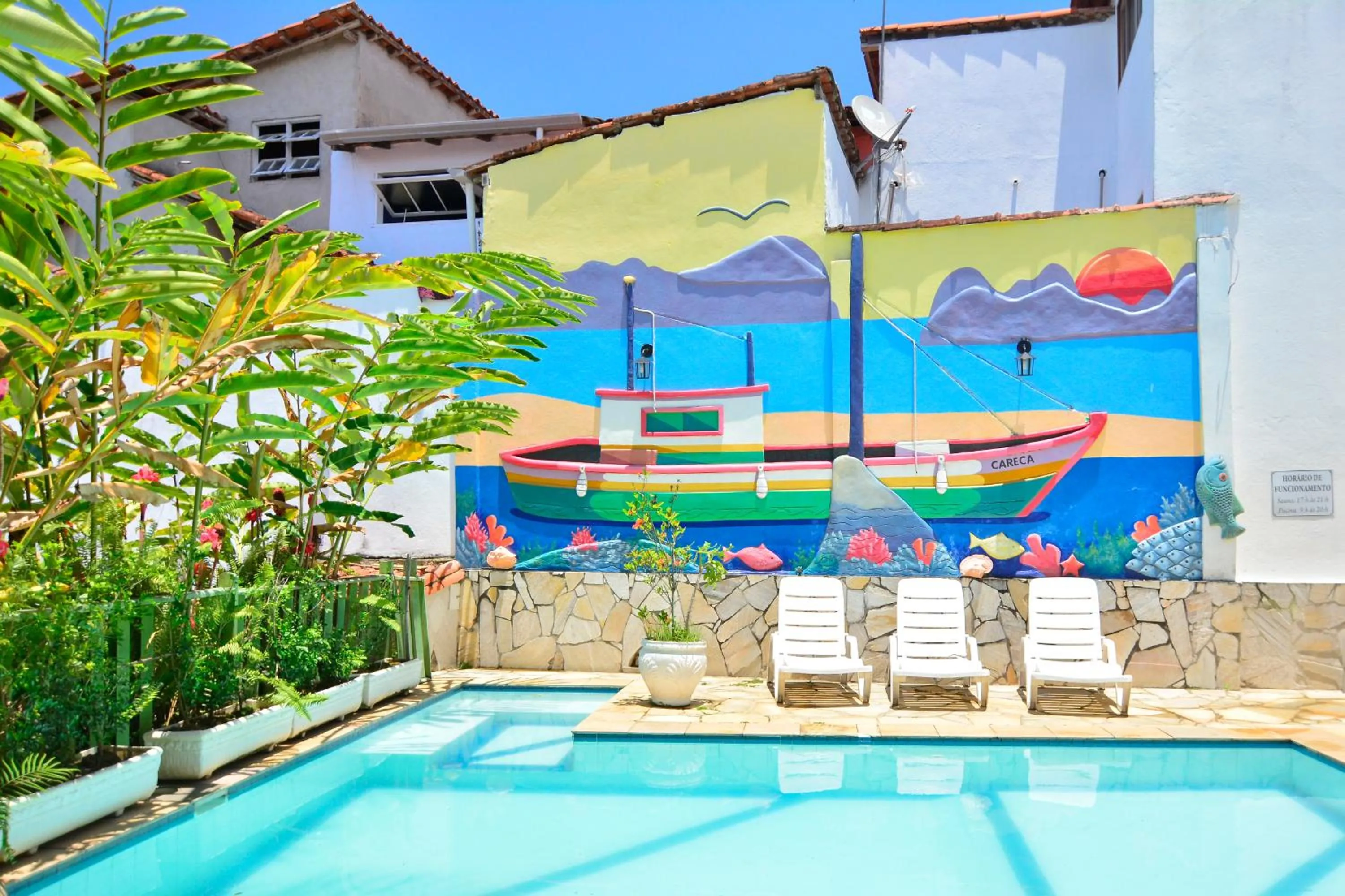Swimming pool in Pousada Por do Sol