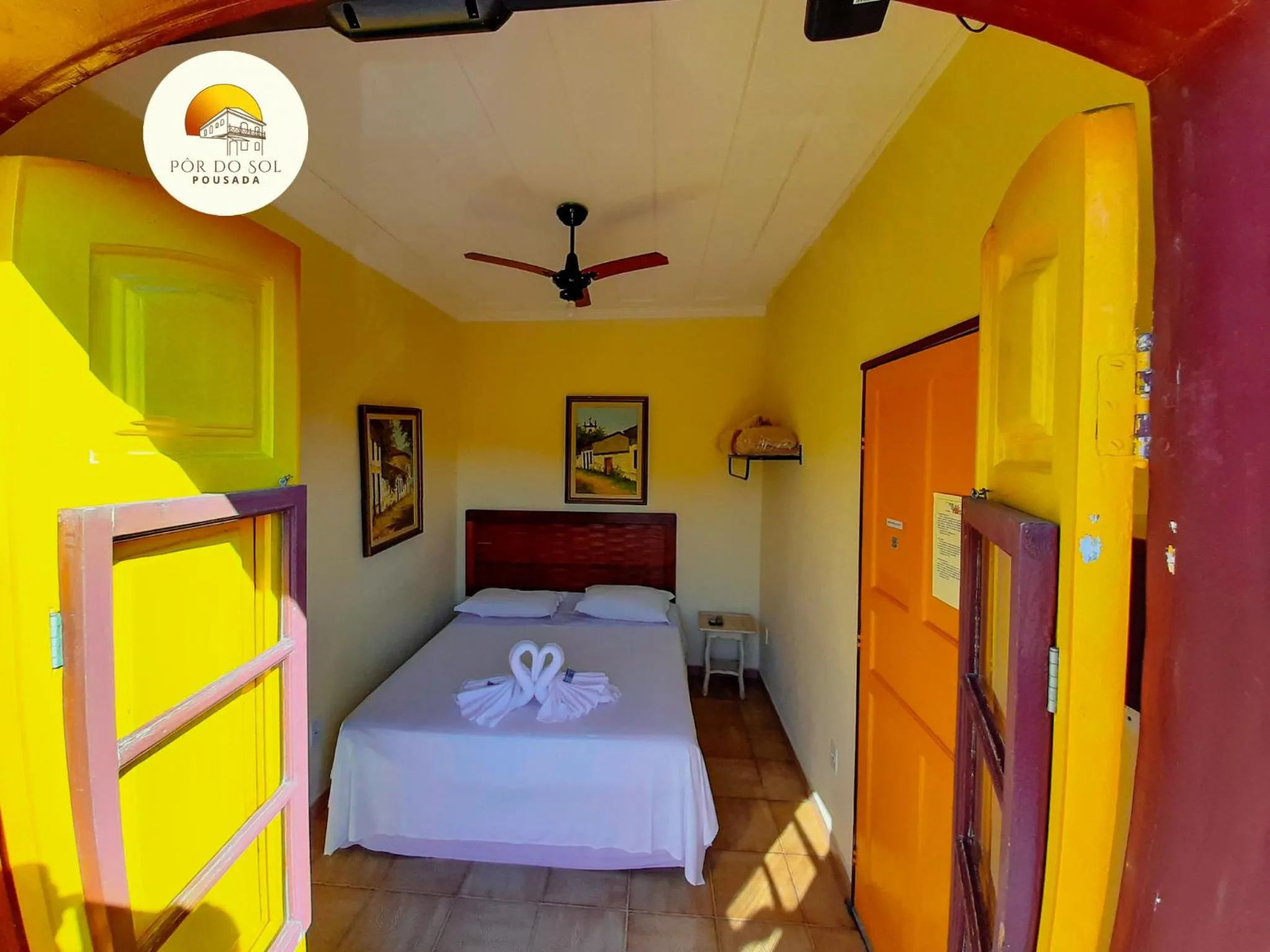 Bed in Pousada Por do Sol