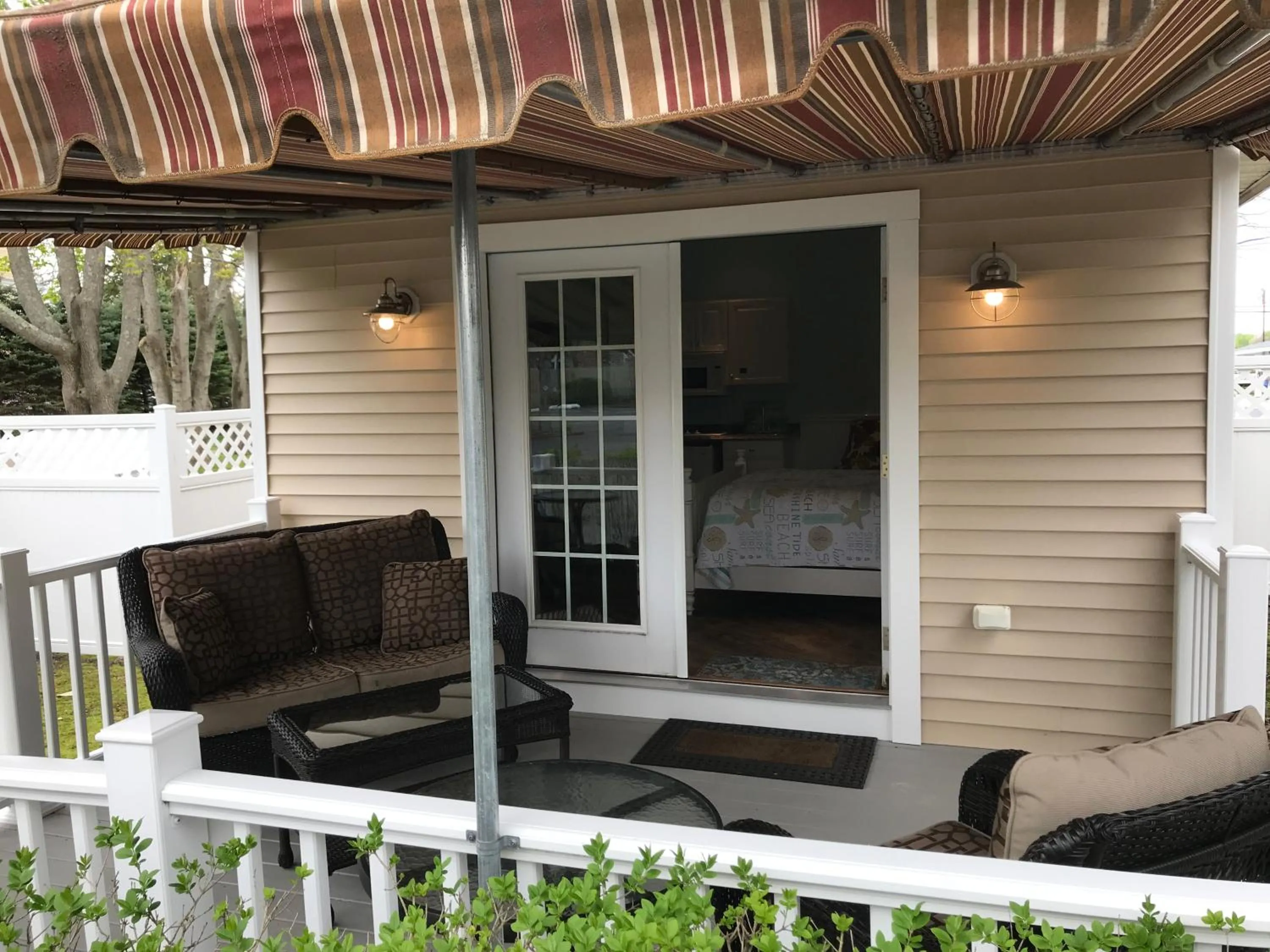 Patio in Falmouth Heights Motor Lodge