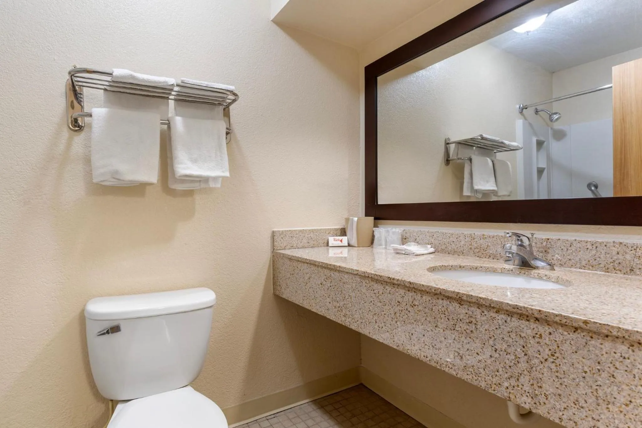 Bathroom in Red Roof Inn La Marque