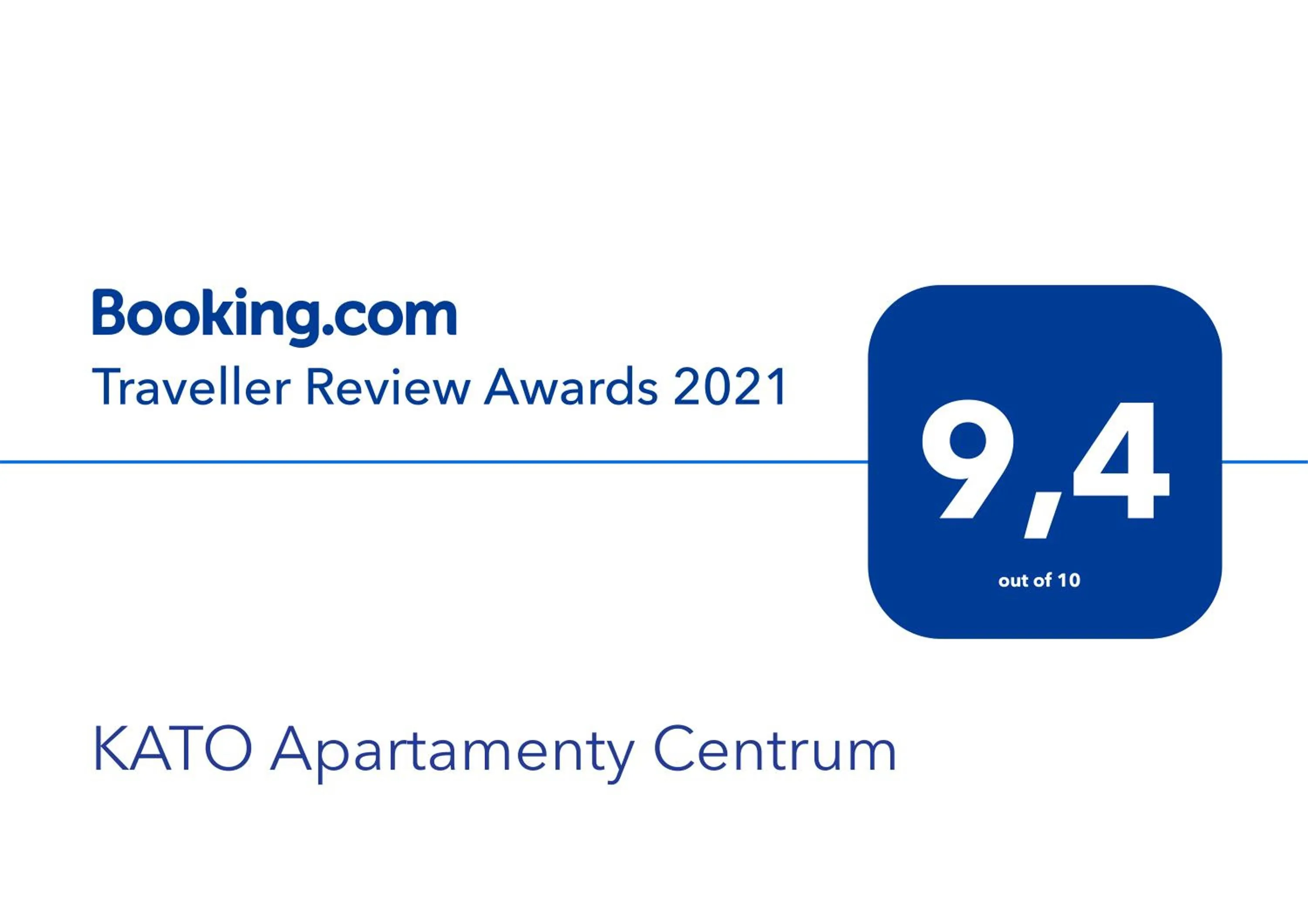 Certificate/Award in KATO Apartamenty Centrum