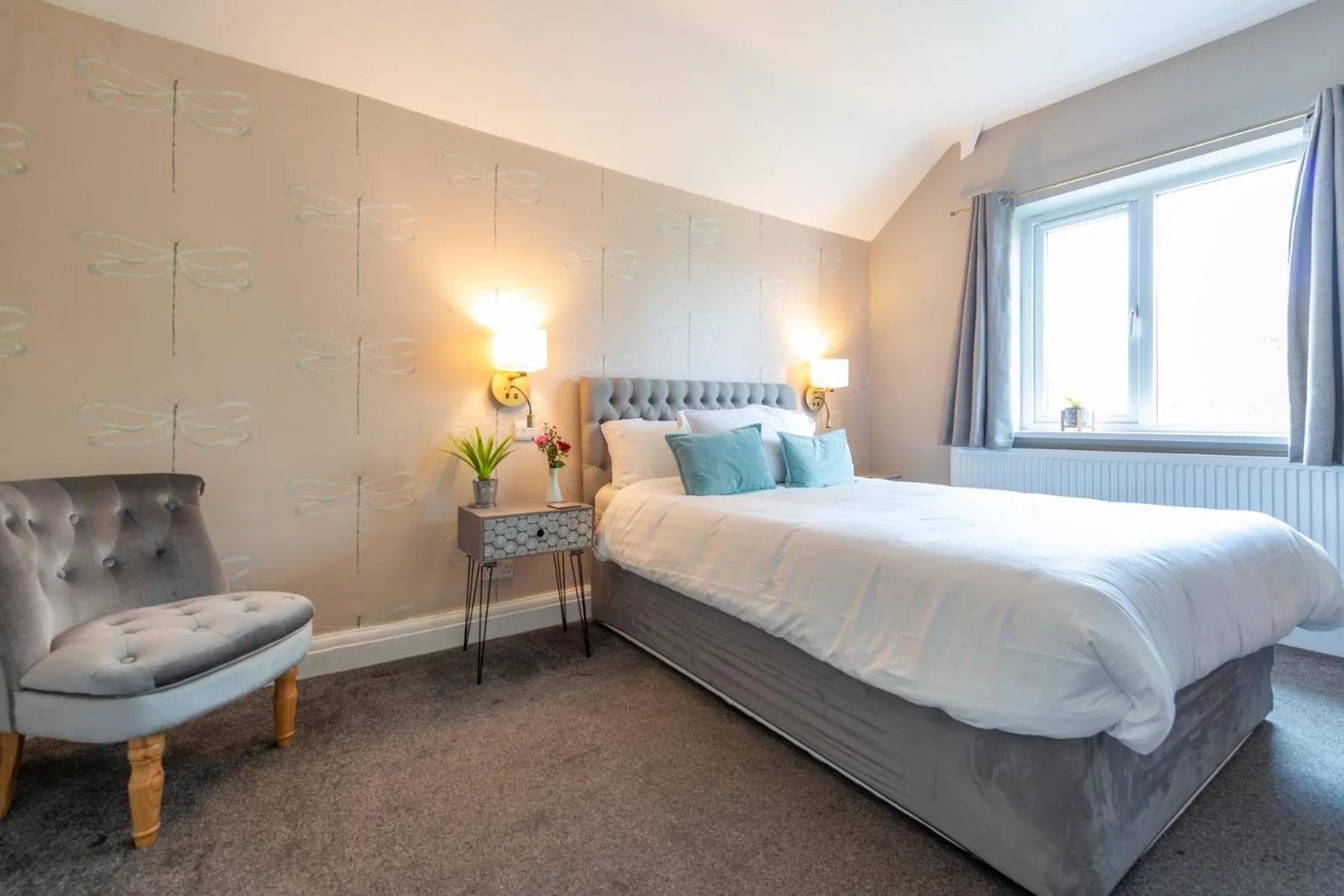 Bedroom, Bed in Rickerby Grange