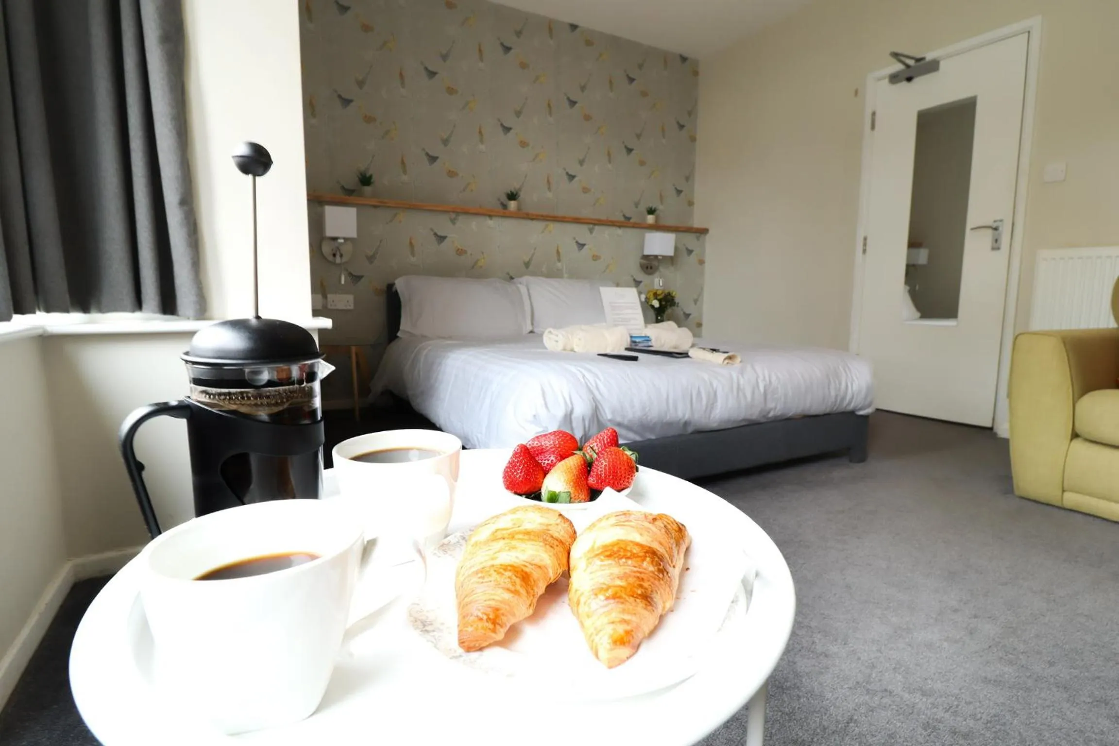 Bedroom, Bed in Rickerby Grange