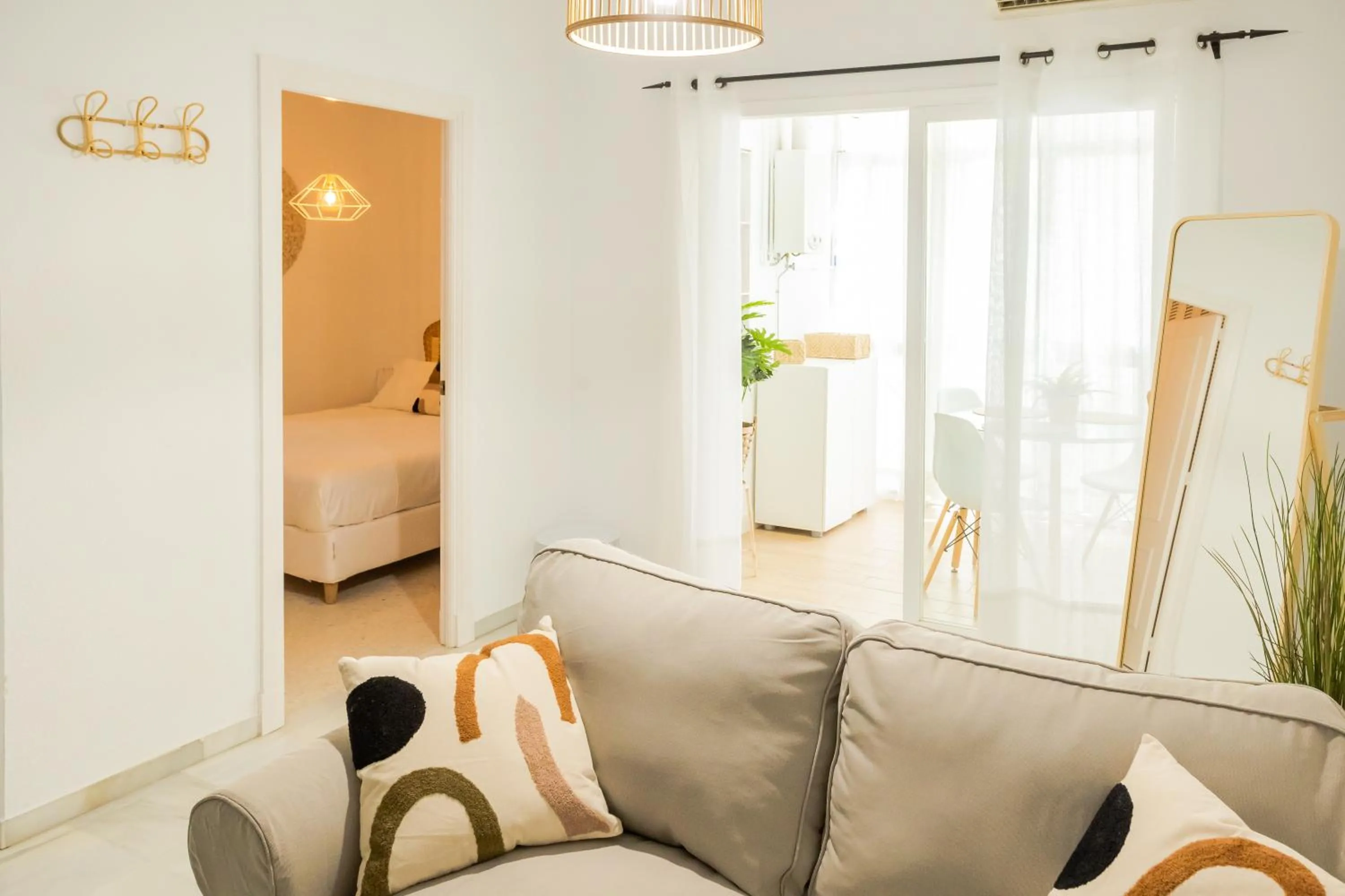 Lounge or bar, Bed in Pisoelpuerto