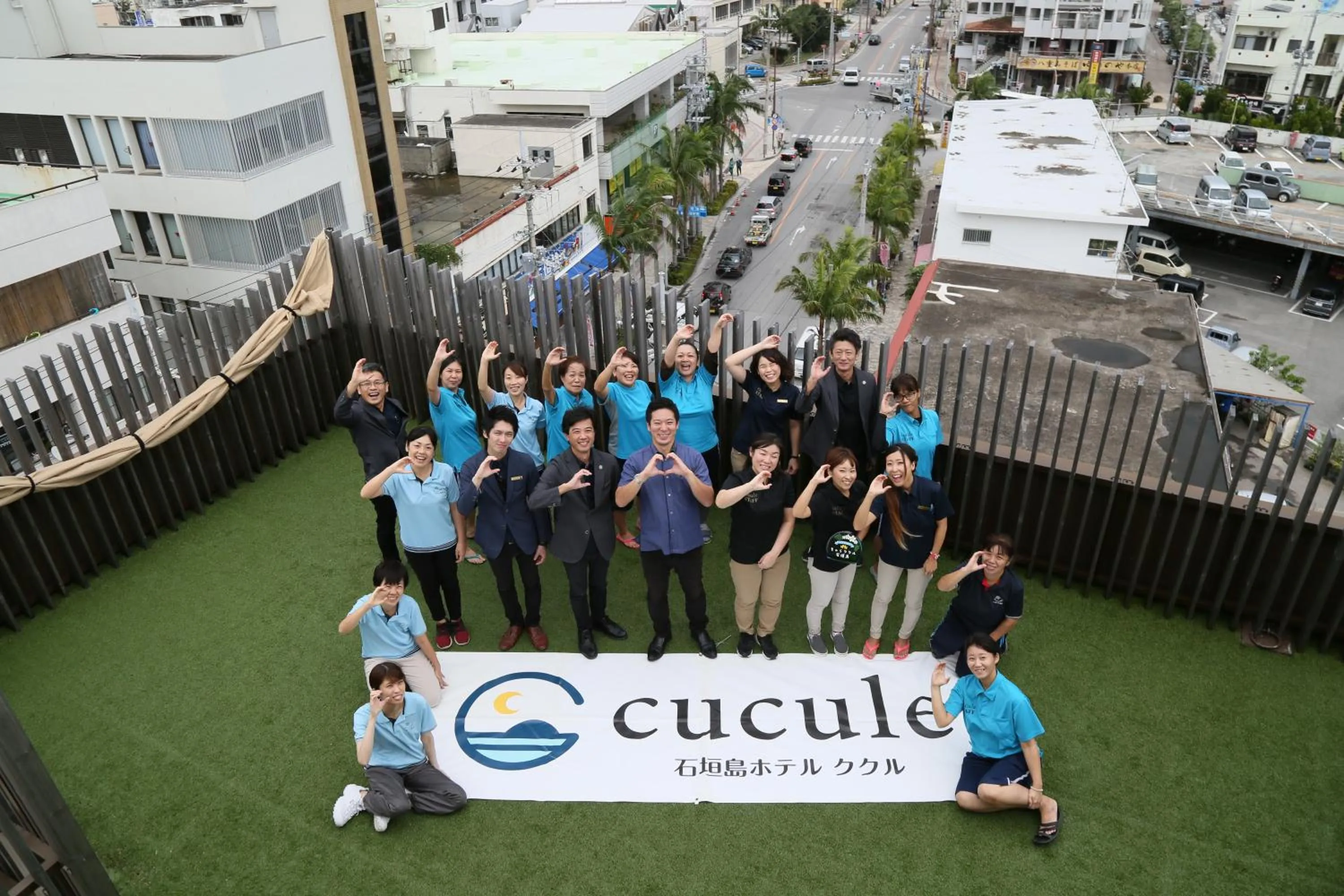 Staff in Ishigakijima Hotel Cucule