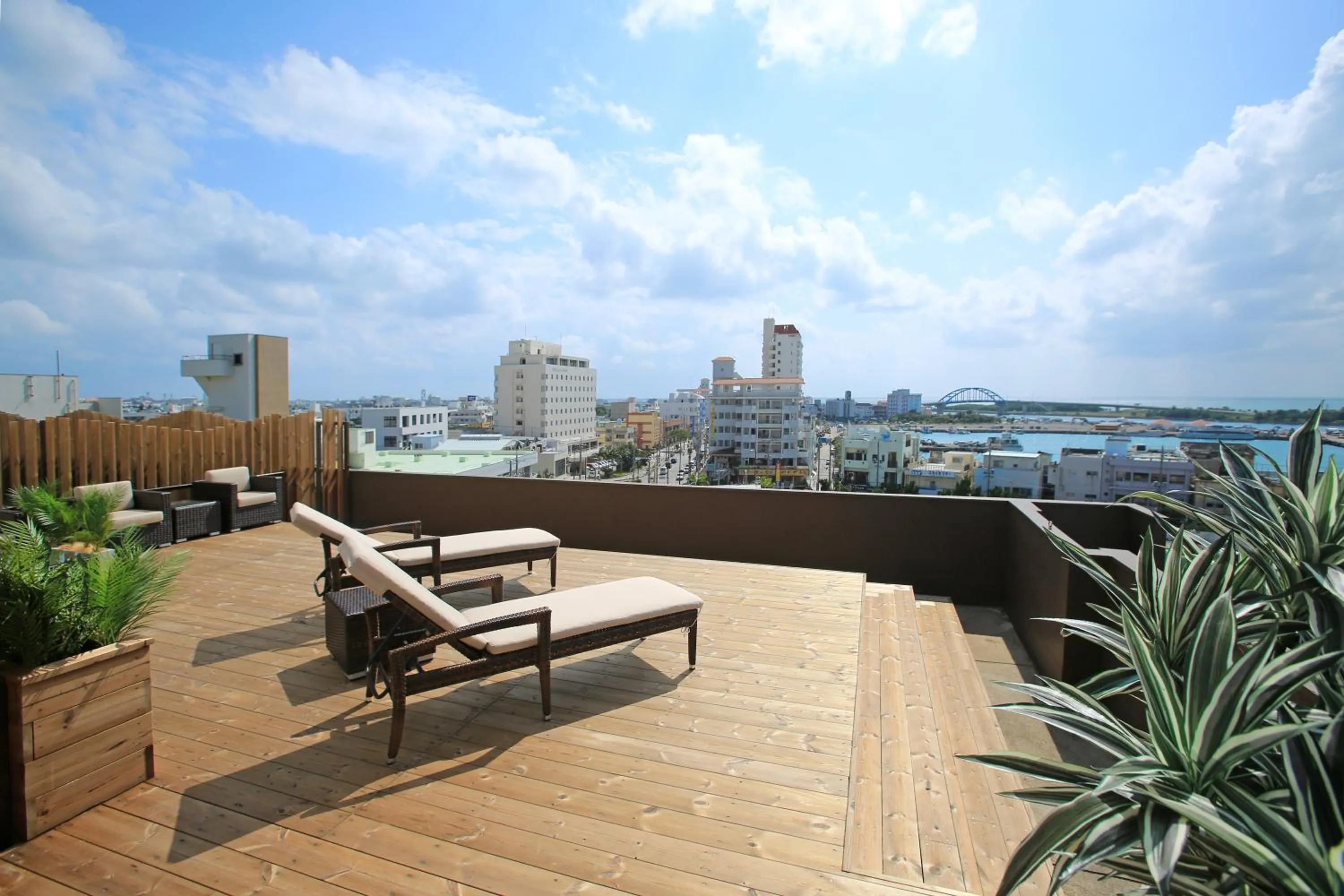 Balcony/Terrace in Ishigakijima Hotel Cucule