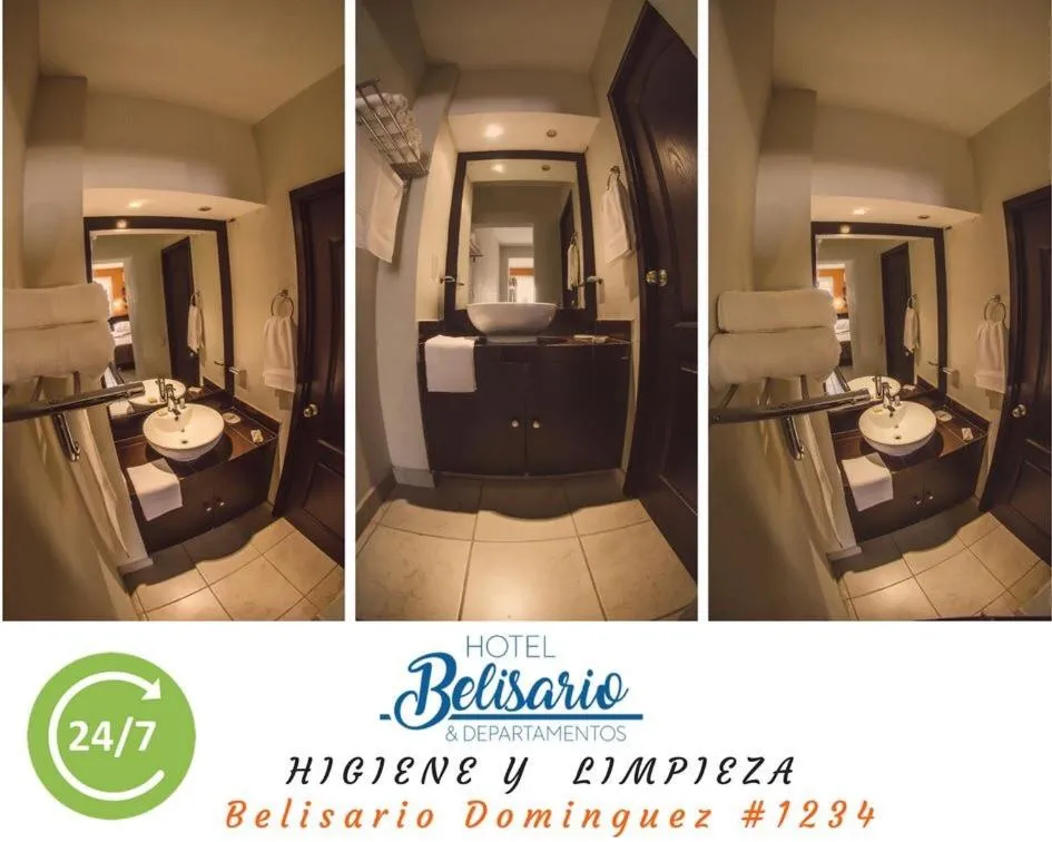 Bathroom in Hotel Belisario INN