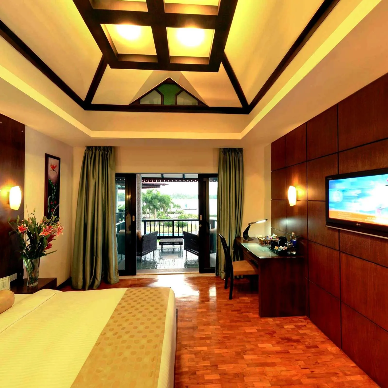 Photo of the whole room, Bed in Ramada Resort by Wyndham Kochi