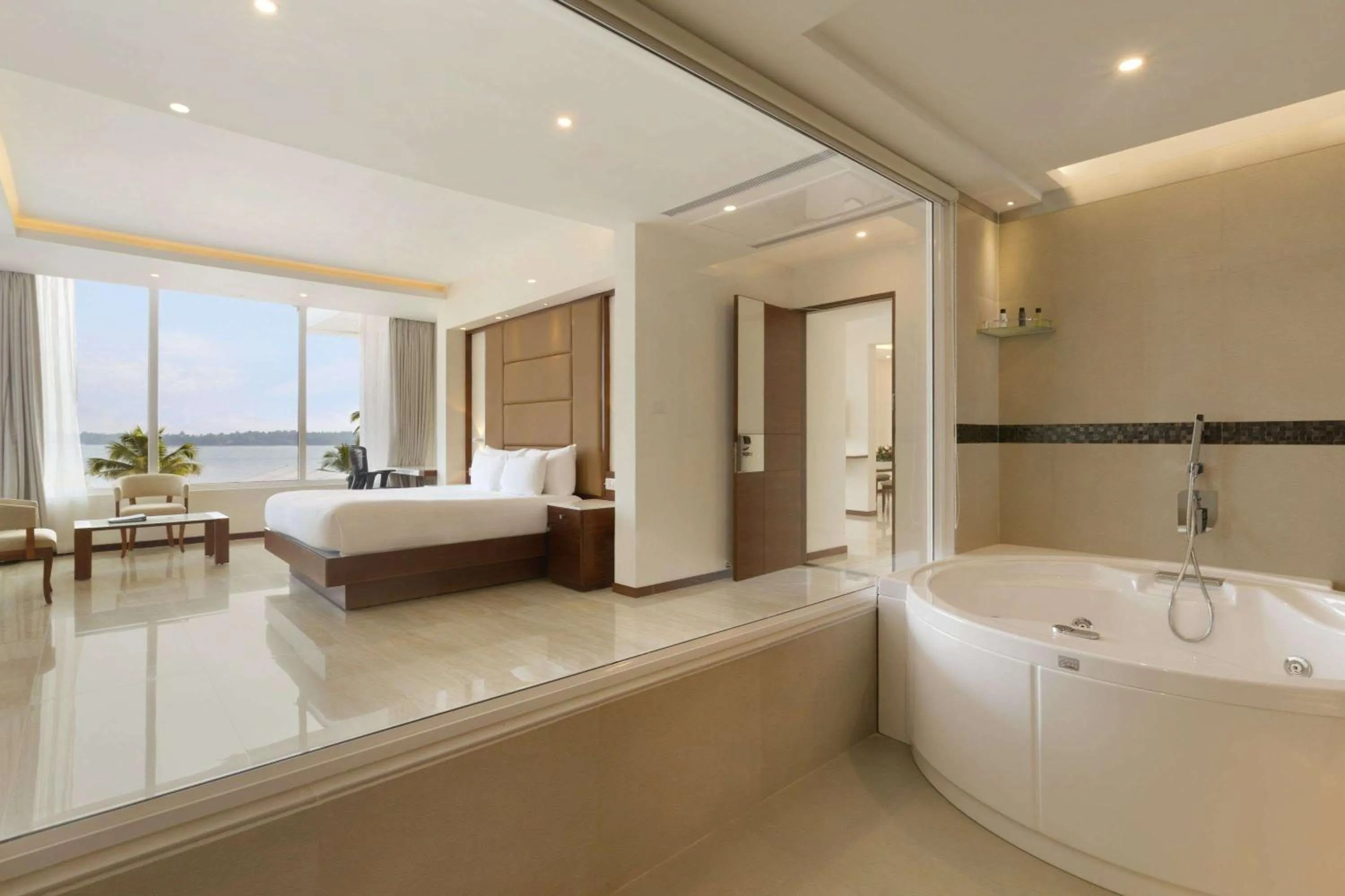 Photo of the whole room, Bed in Ramada Resort by Wyndham Kochi