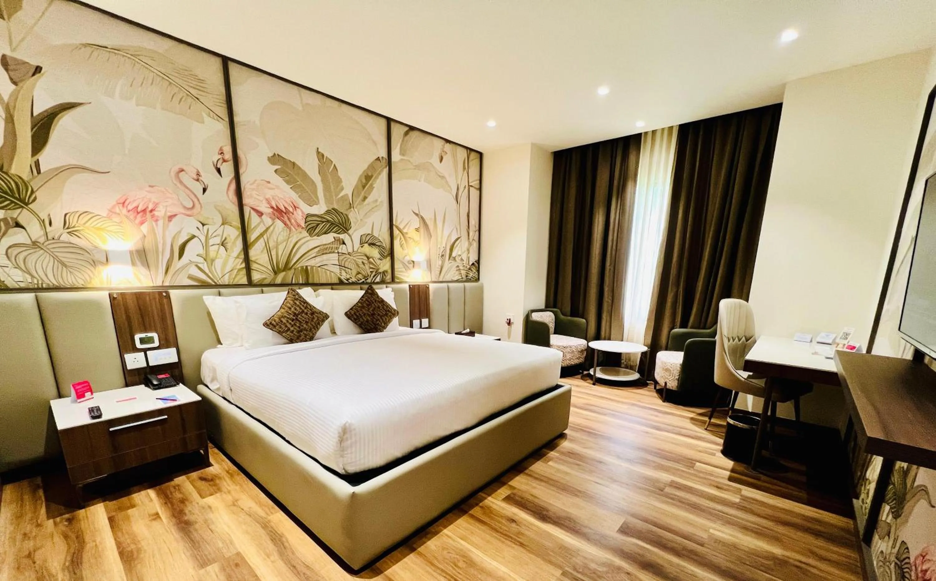 Bedroom, Bed in Ramada Resort by Wyndham Kochi