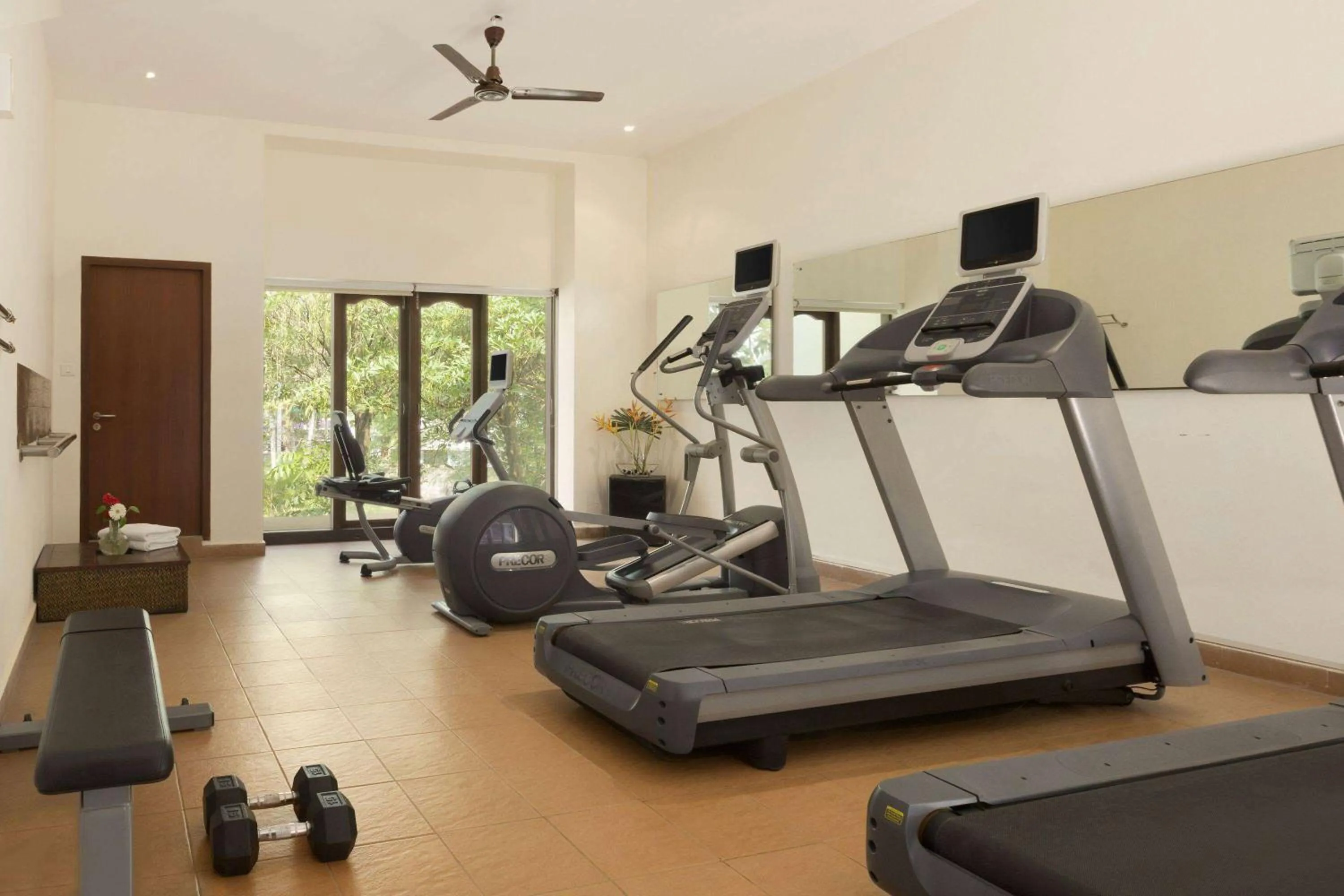 Fitness centre/facilities in Ramada Resort by Wyndham Kochi