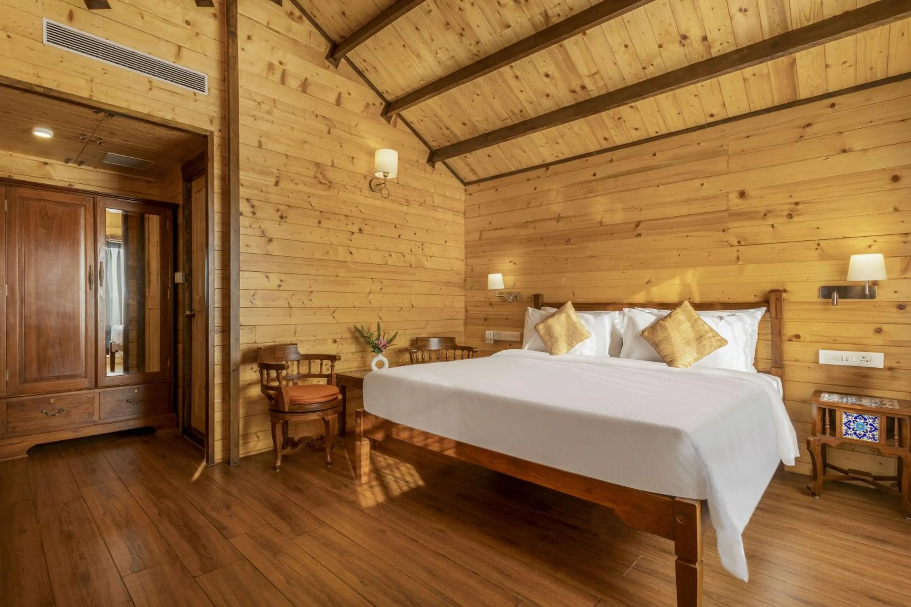 View (from property/room), Bed in Bogmallo Beach Resort