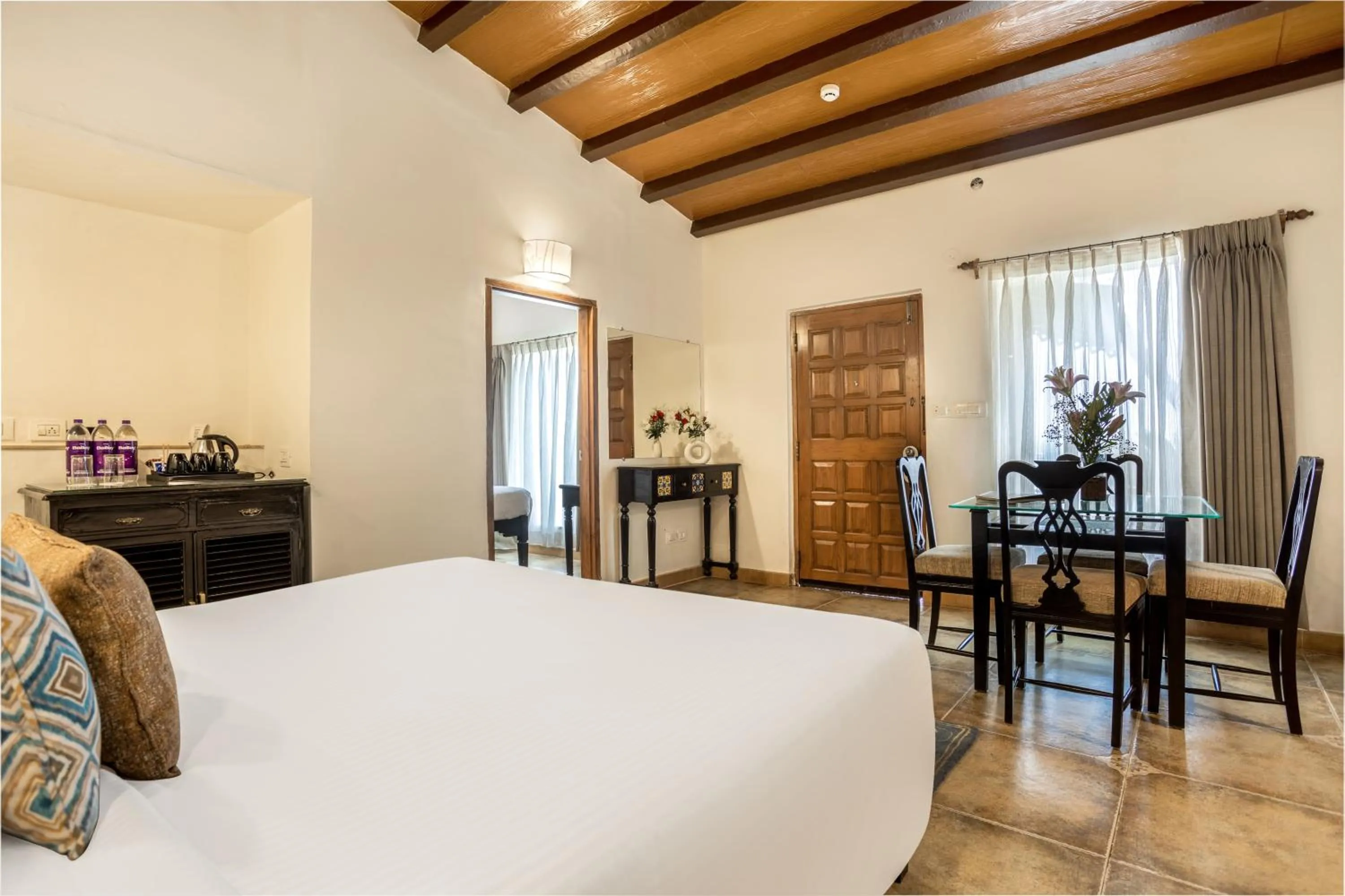 View (from property/room), Bed in Bogmallo Beach Resort