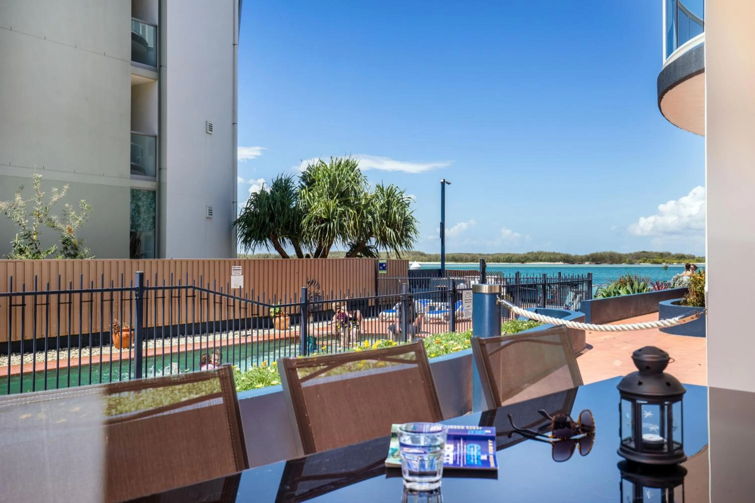 Patio in Watermark Resort Caloundra
