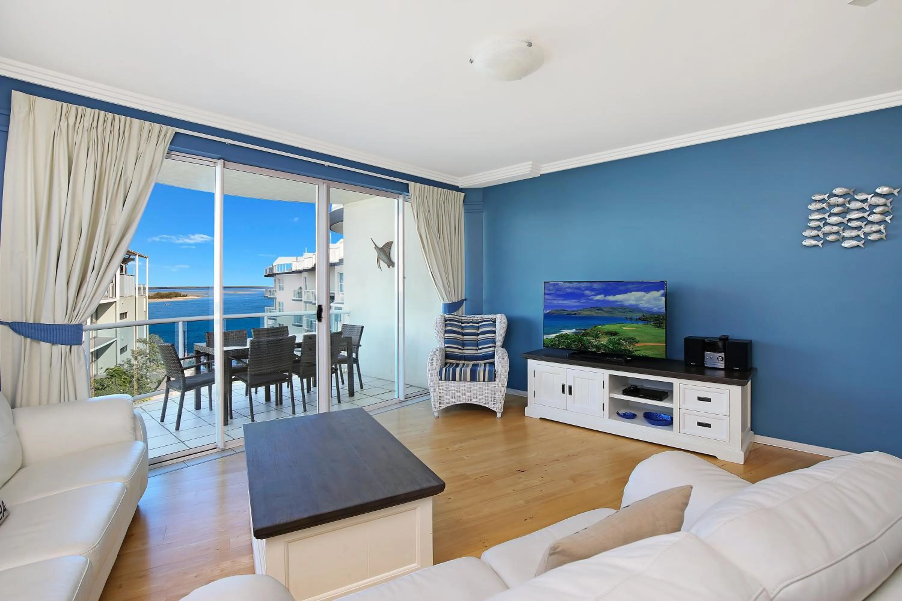 Living room in Watermark Resort Caloundra