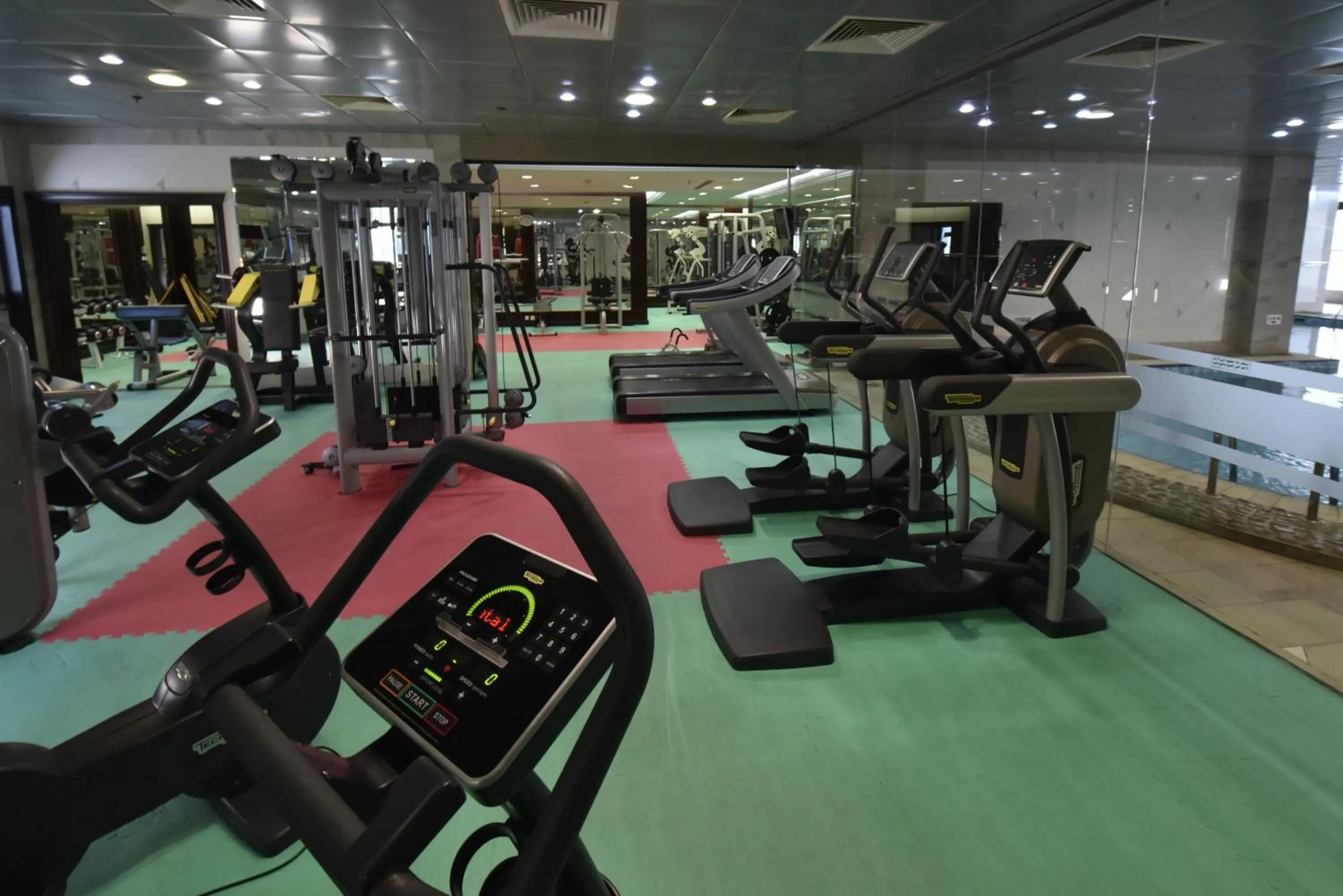 Fitness centre/facilities in Awaliv Hotel