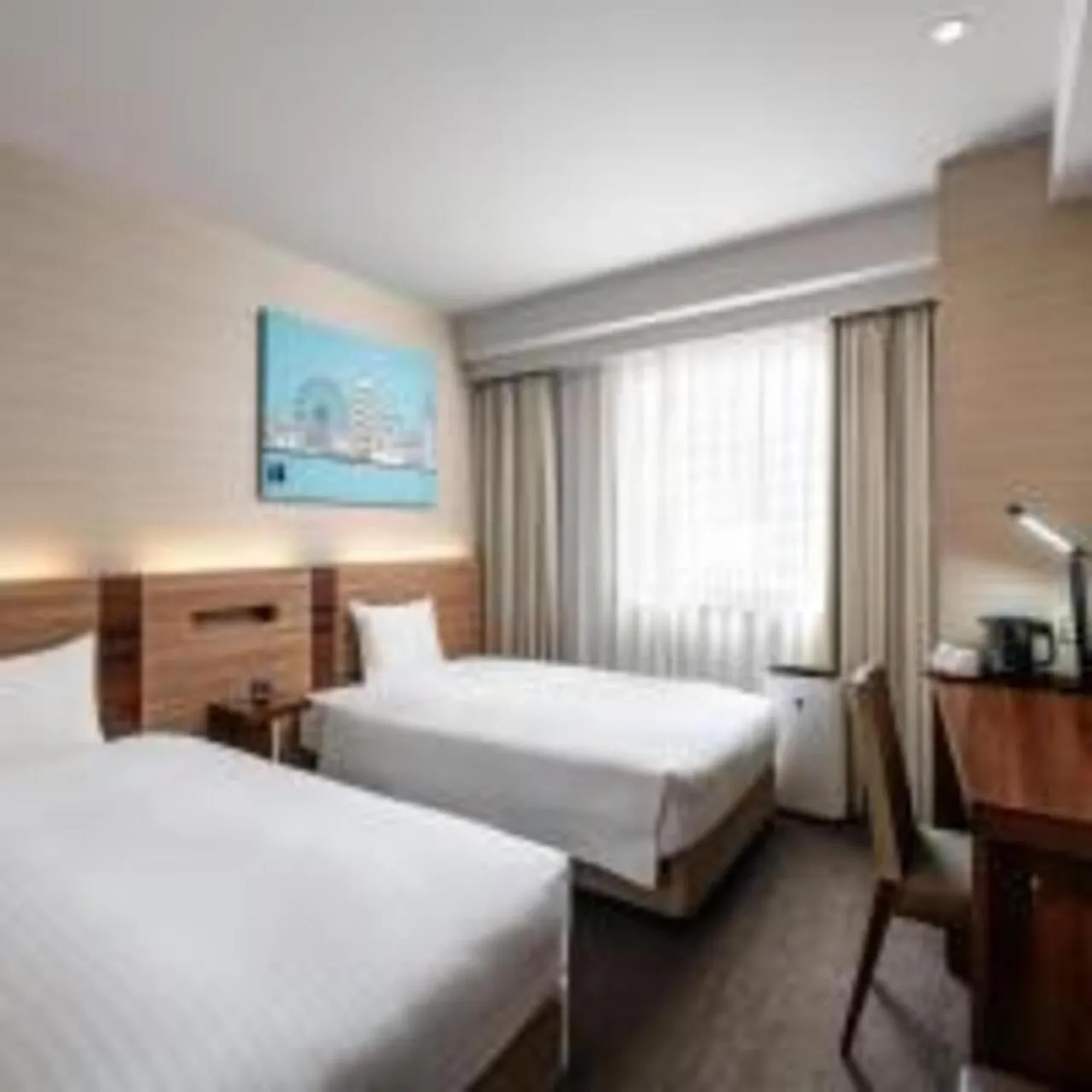 Bedroom, Bed in Noku Osaka