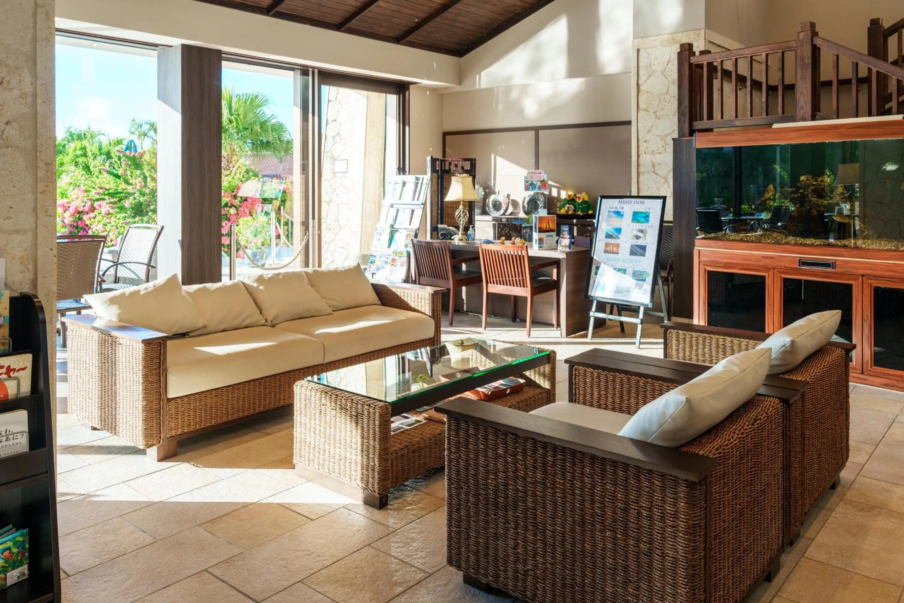 Seating area in GRANDVRIORESORT ISHIGAKIJIMA Ocean's Wing & Villa Garden