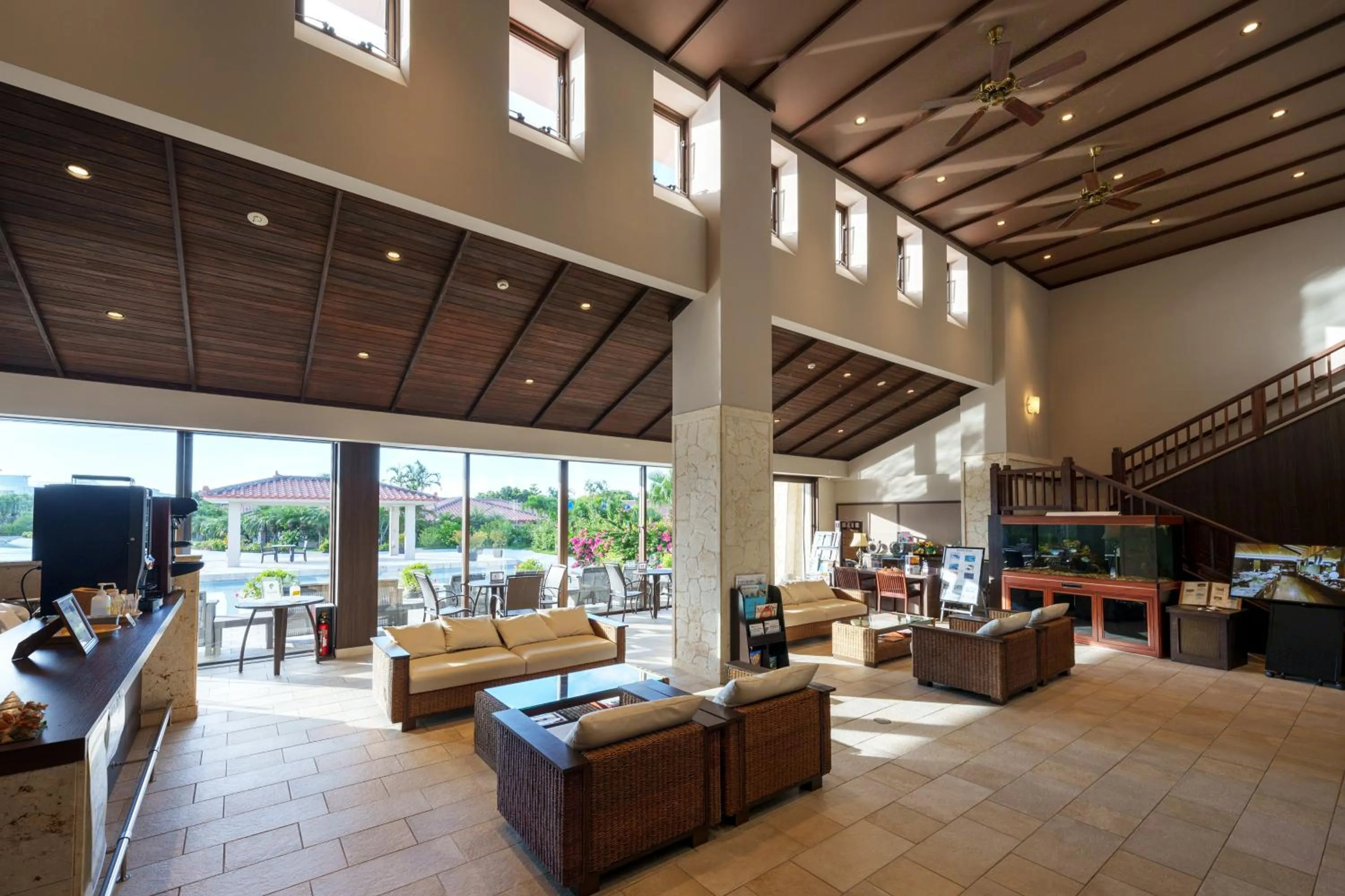Seating area in GRANDVRIORESORT ISHIGAKIJIMA Ocean's Wing & Villa Garden