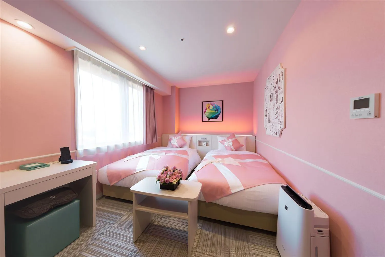 Standard Twin Room on Top Floor - single occupancy - Female Only in DEL style Nagoya Nayabashi by Daiwa Roynet Hotel