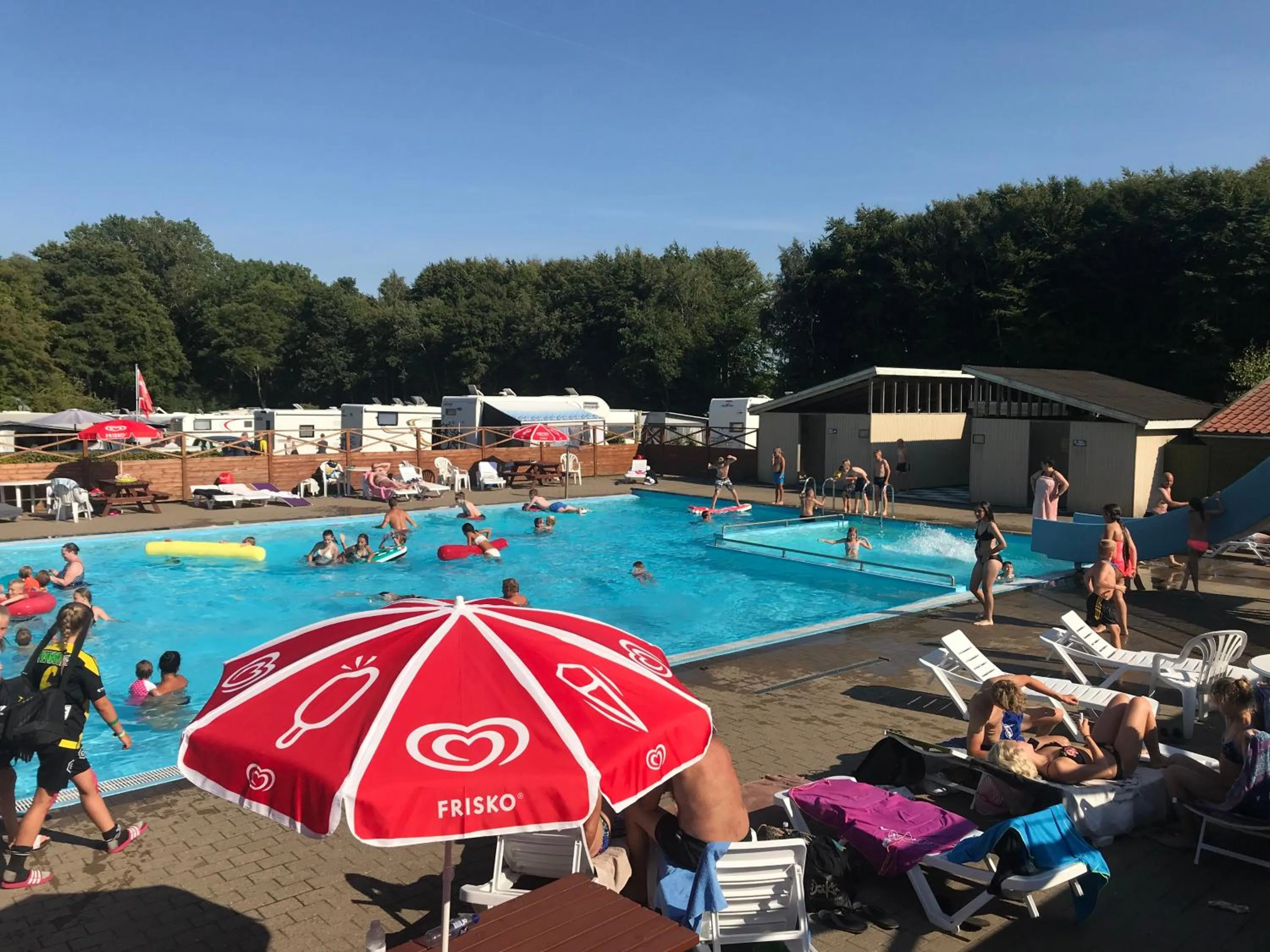 Pool view in City Camping Hjørring