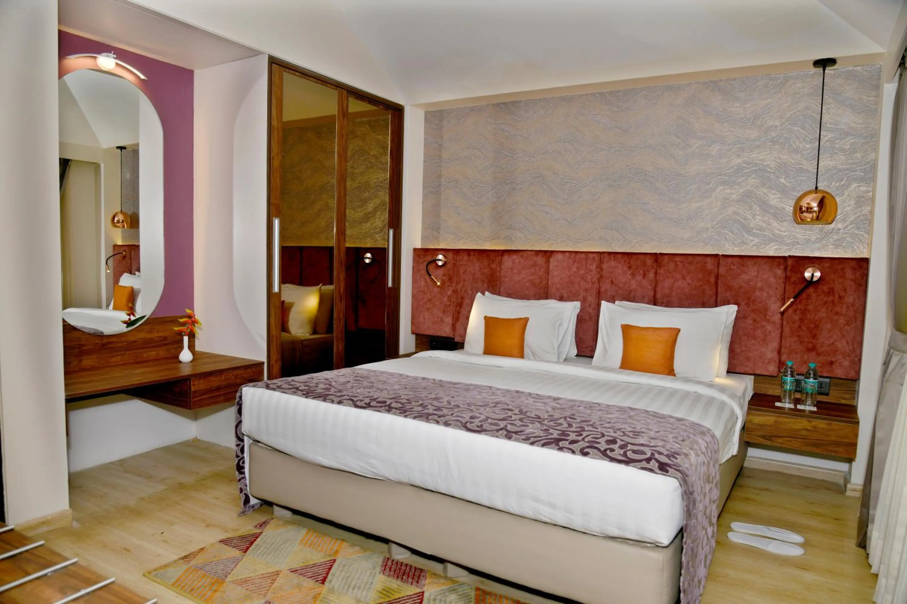 Bed in Golden Amoon Resort