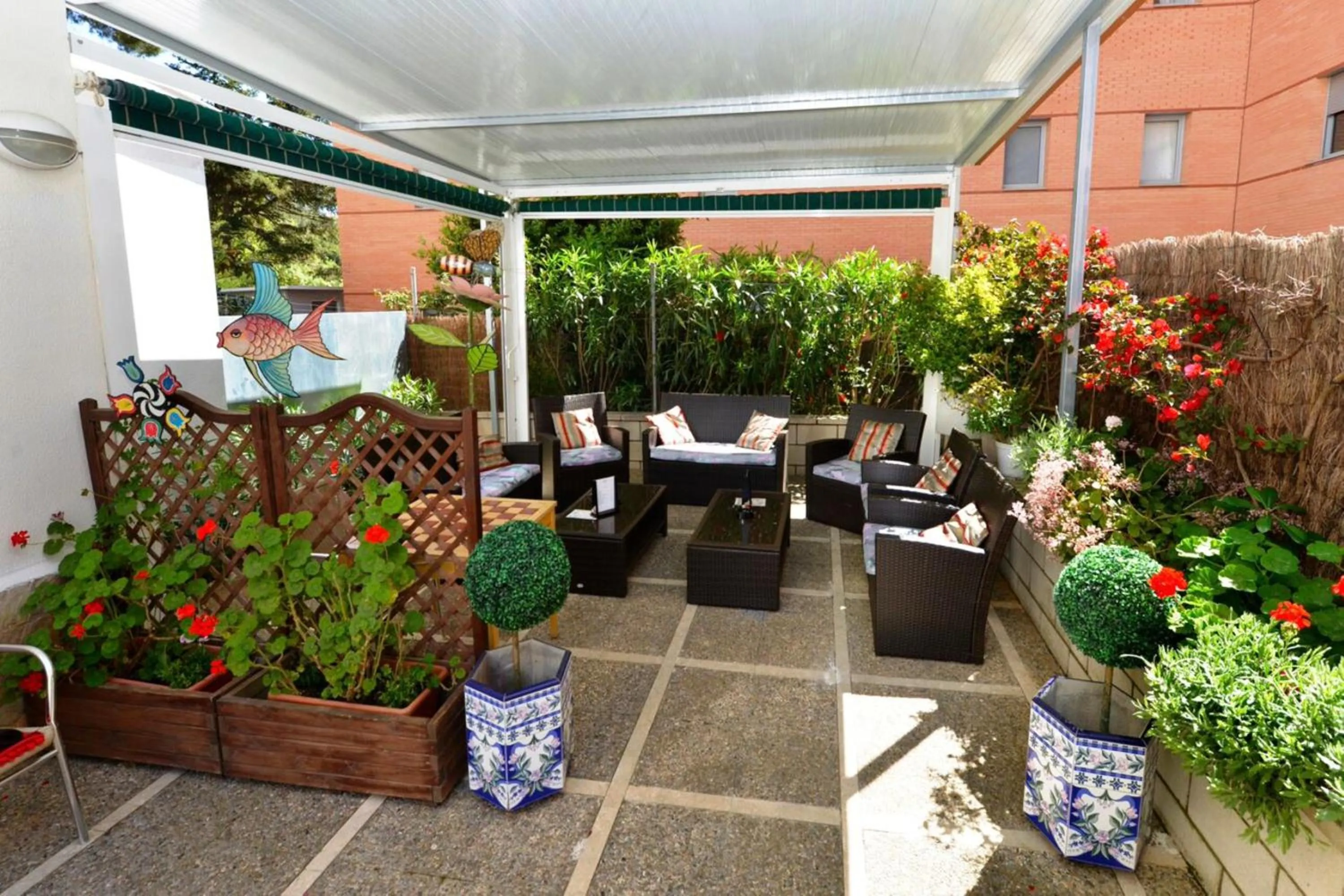 Patio in Hostal Magnolia