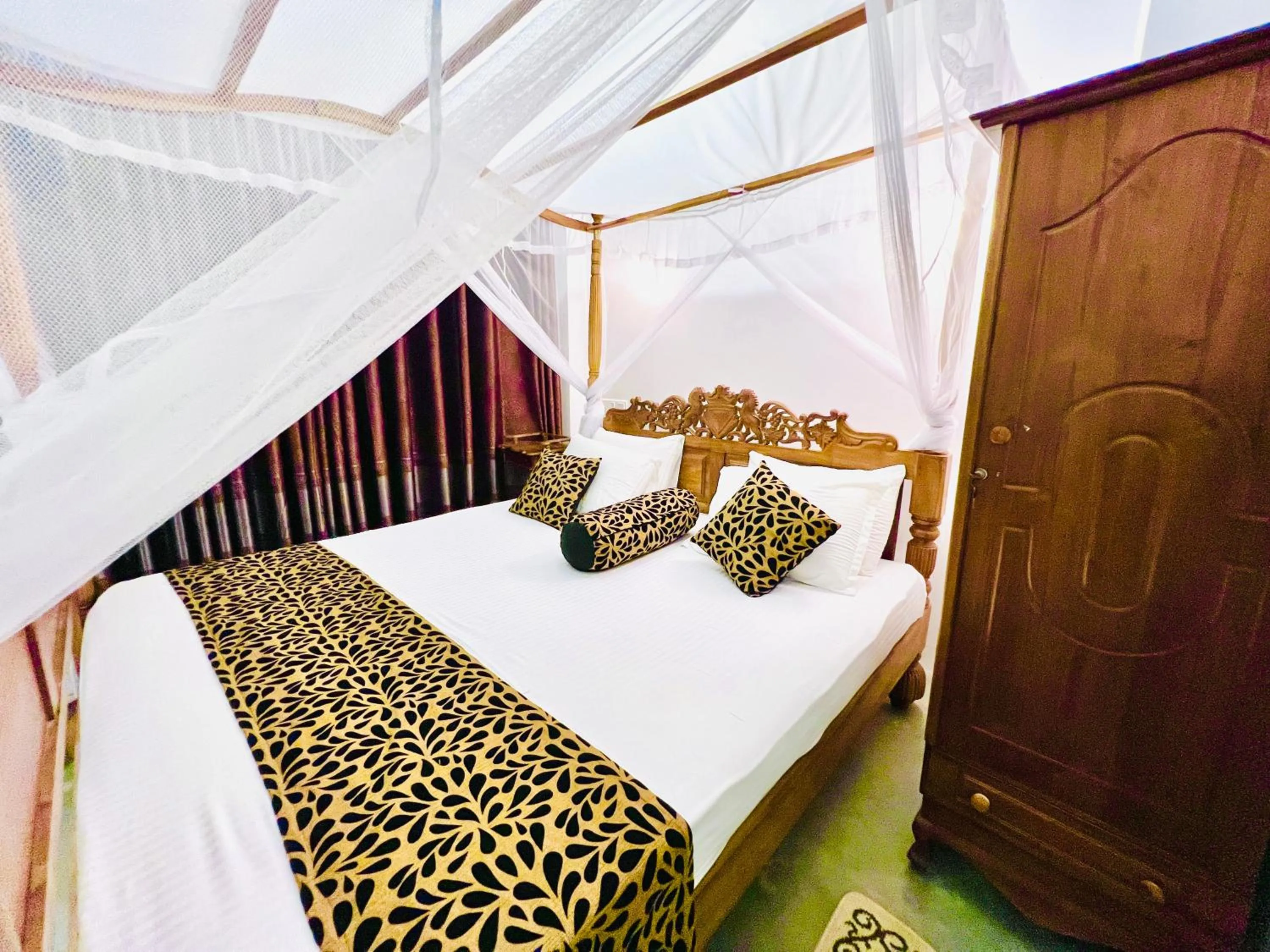 Bed in Top Secret Beach Hotel