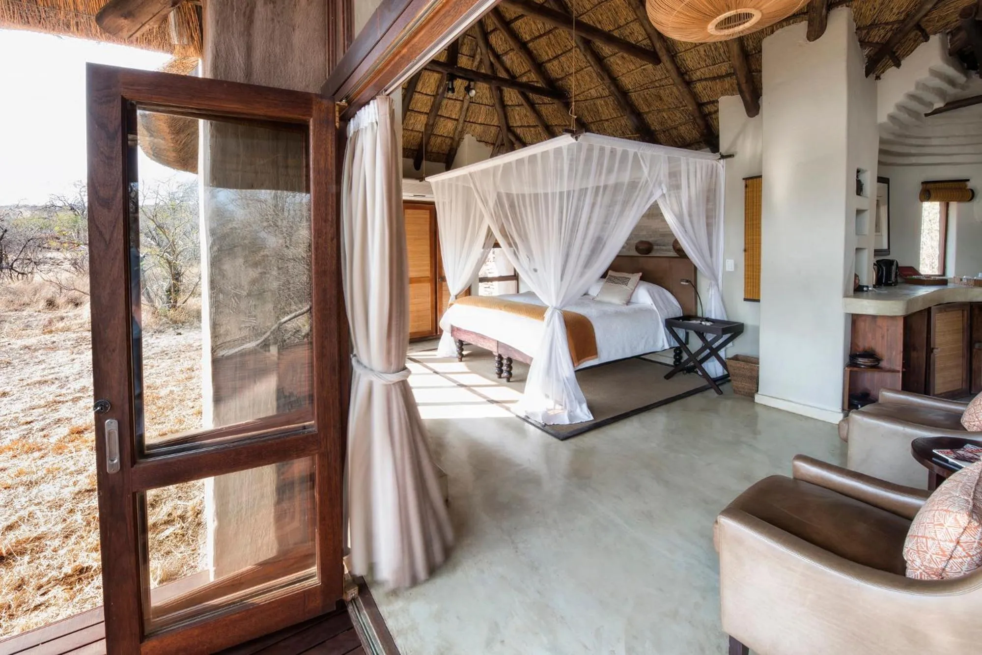 Bedroom, Bed in Impodimo Game Lodge