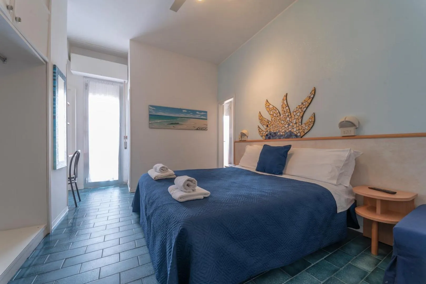 Bed in Hotel Giorgetti Orange