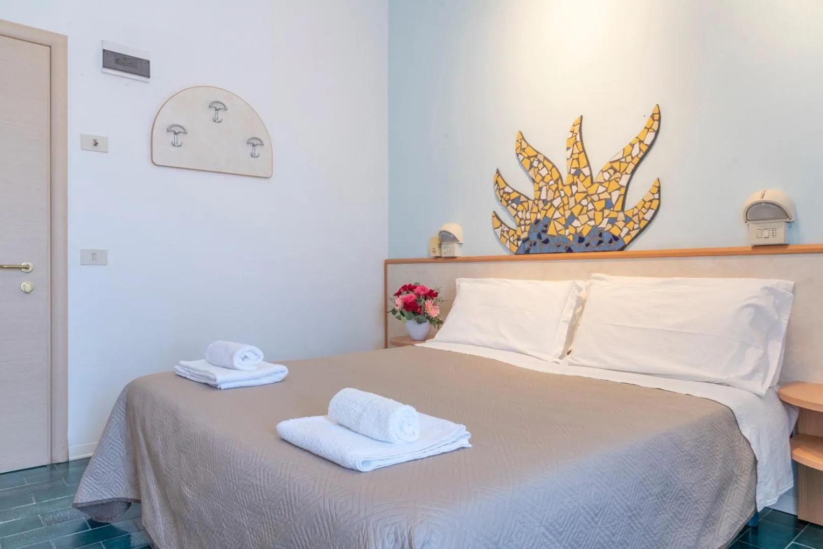 Bed in Hotel Giorgetti Orange