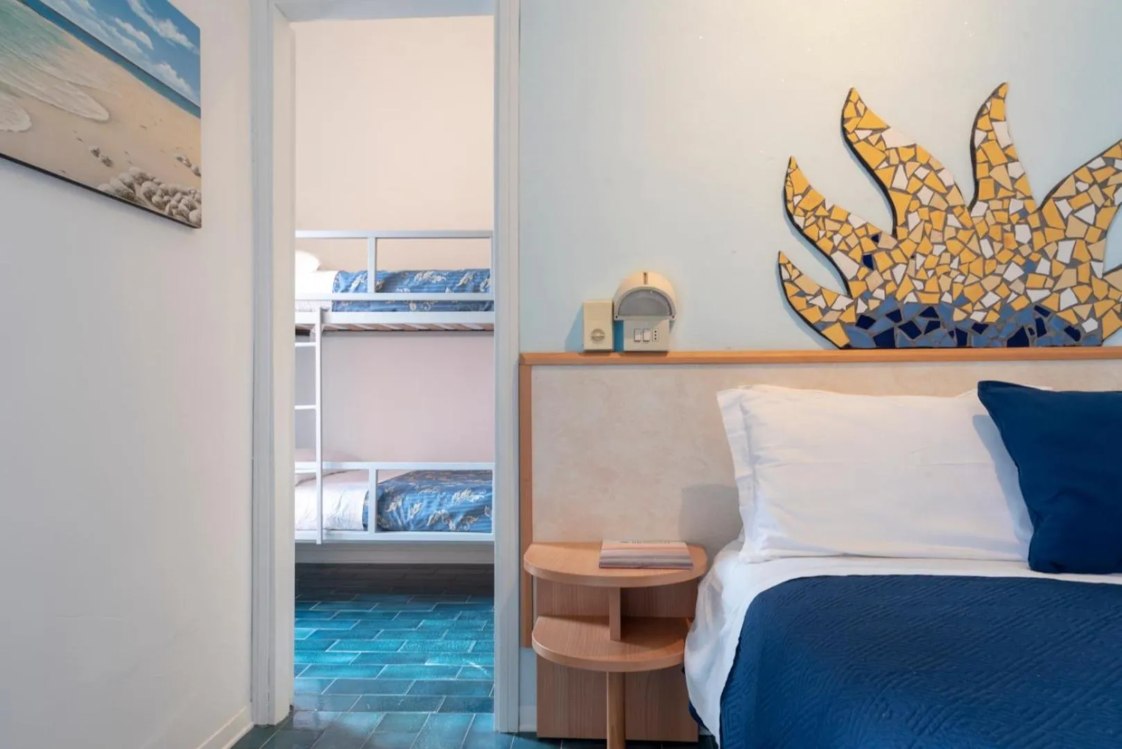 Bed in Hotel Giorgetti Orange