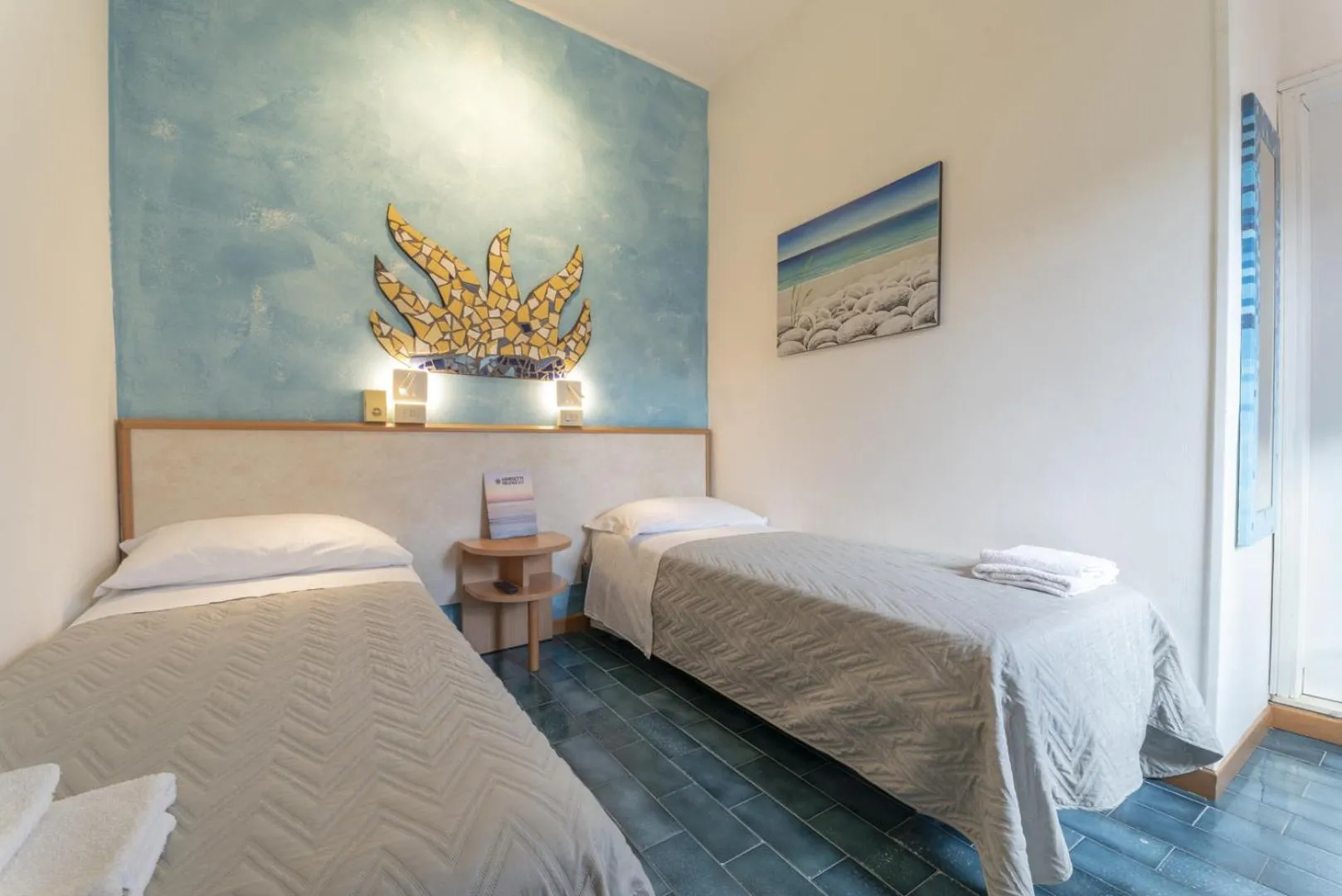 Bed in Hotel Giorgetti Orange