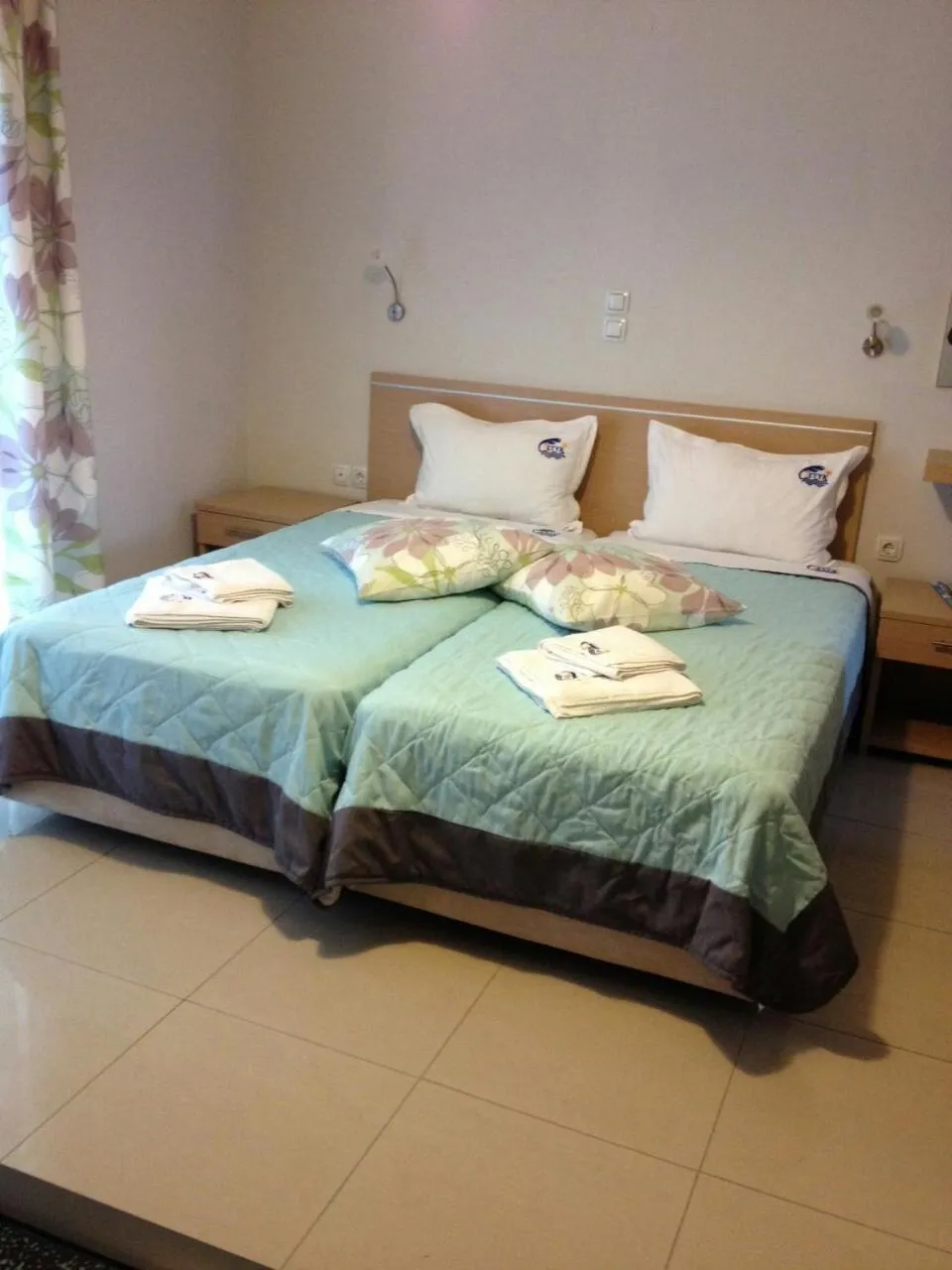Bed in TETYK Keramoti Hotel Apartments