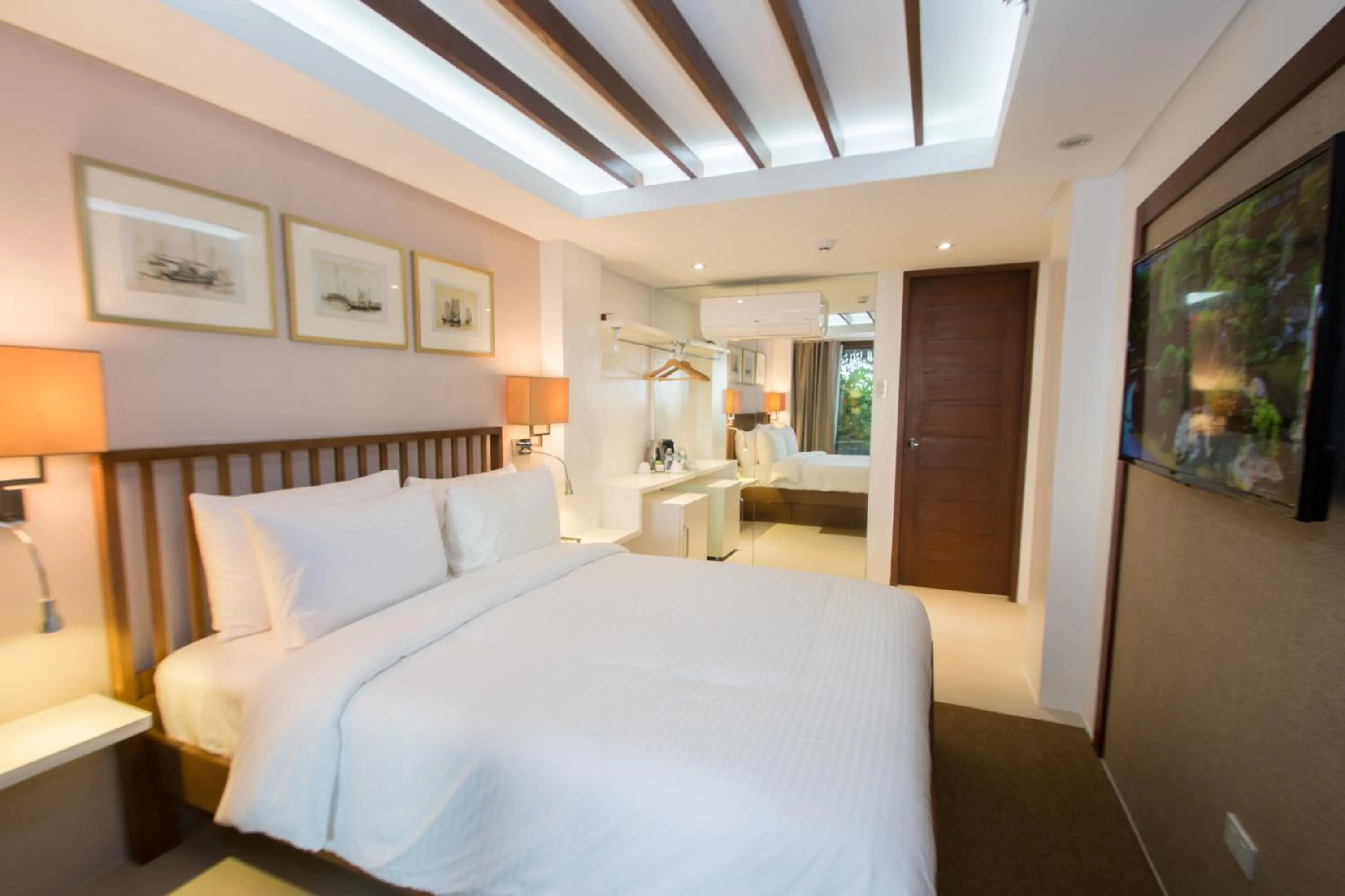 Bedroom, Bed in Signature Boracay Blue