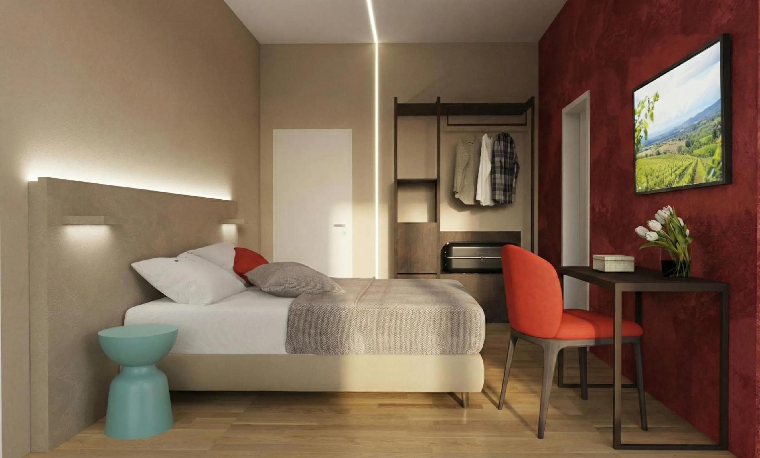 Bedroom, Bed in Hotel Ristorante Dante