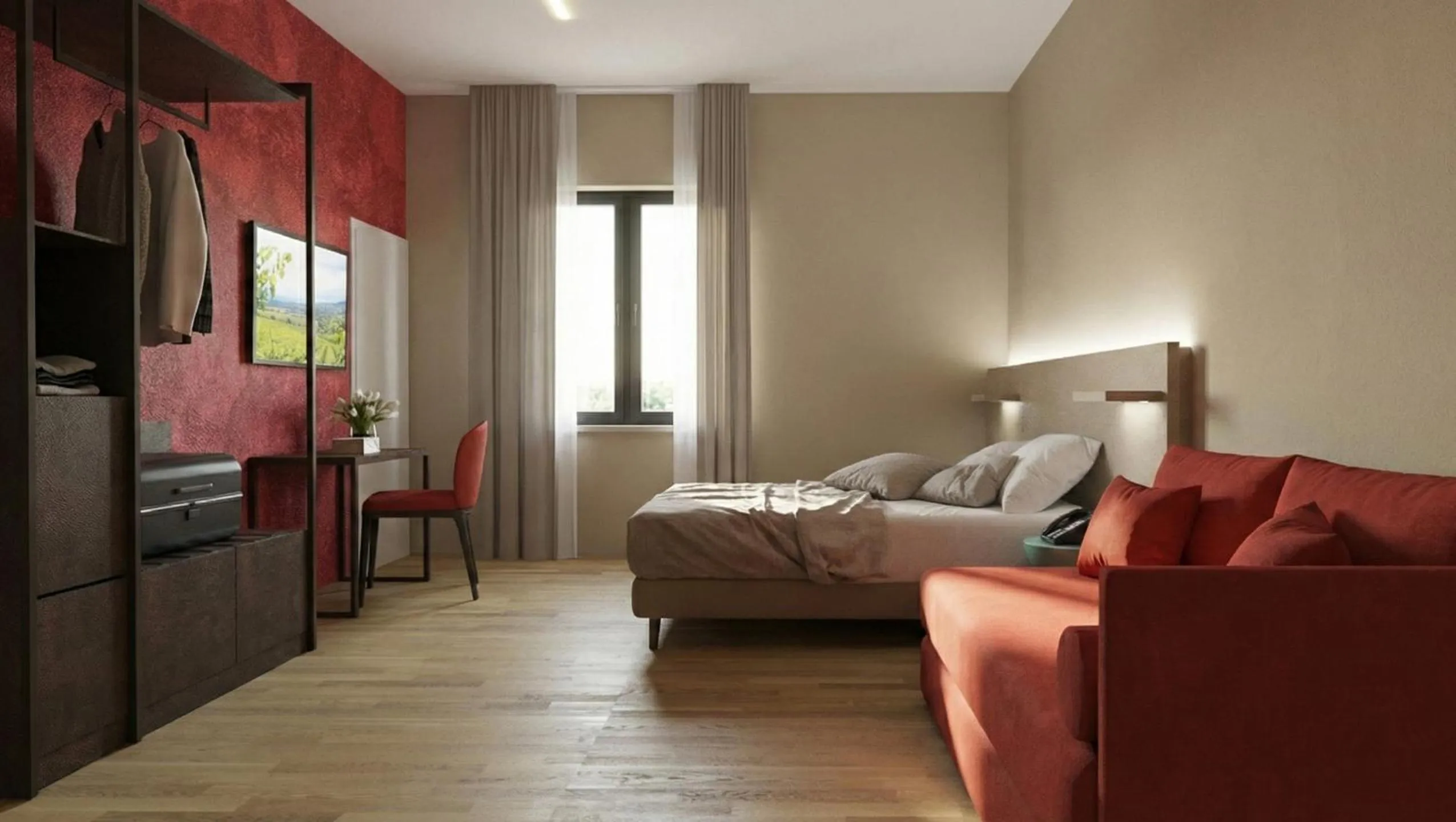 Bedroom, Bed in Hotel Ristorante Dante