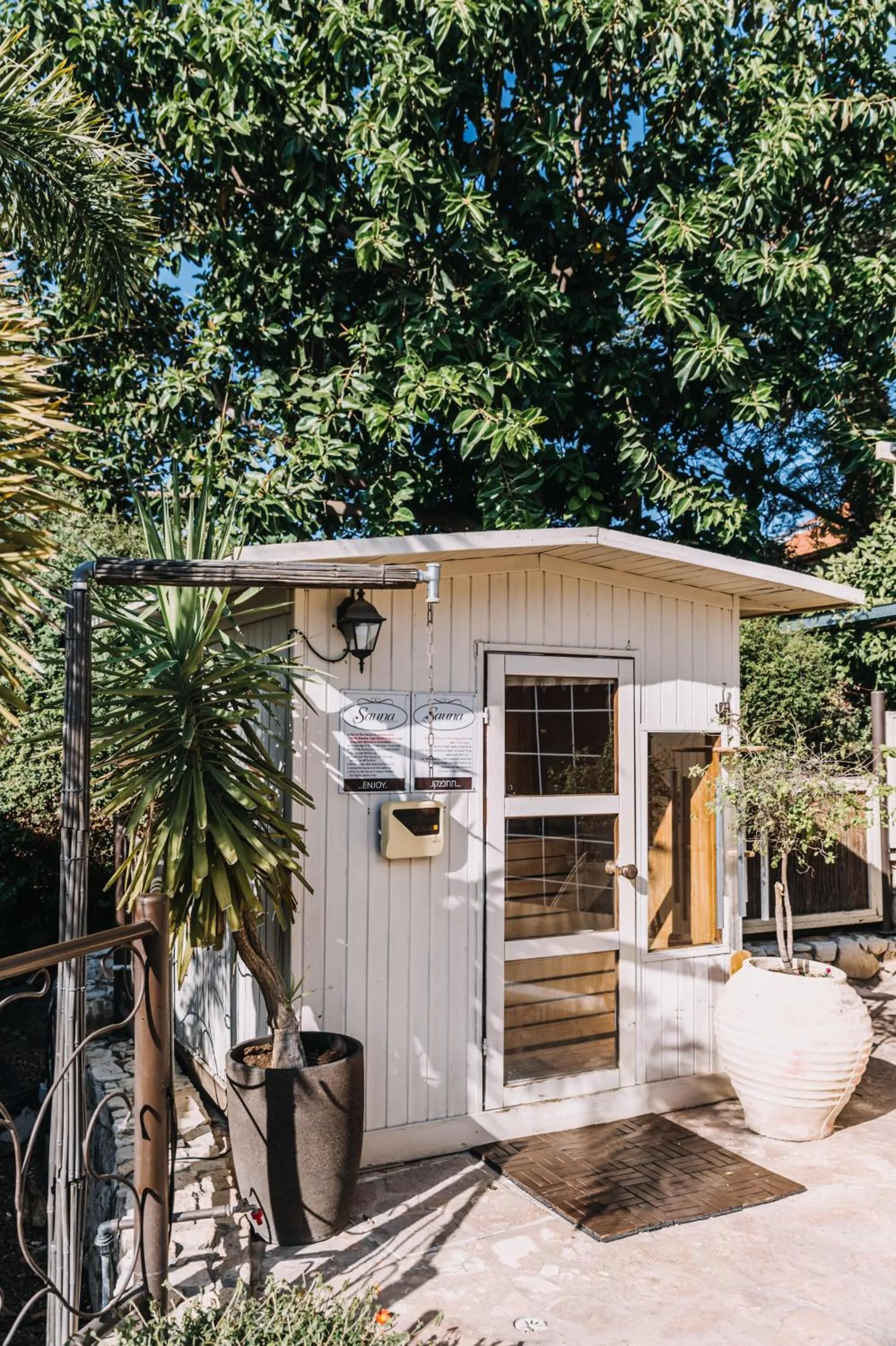 Sauna in Cnaan Village Boutique Hotel & Spa