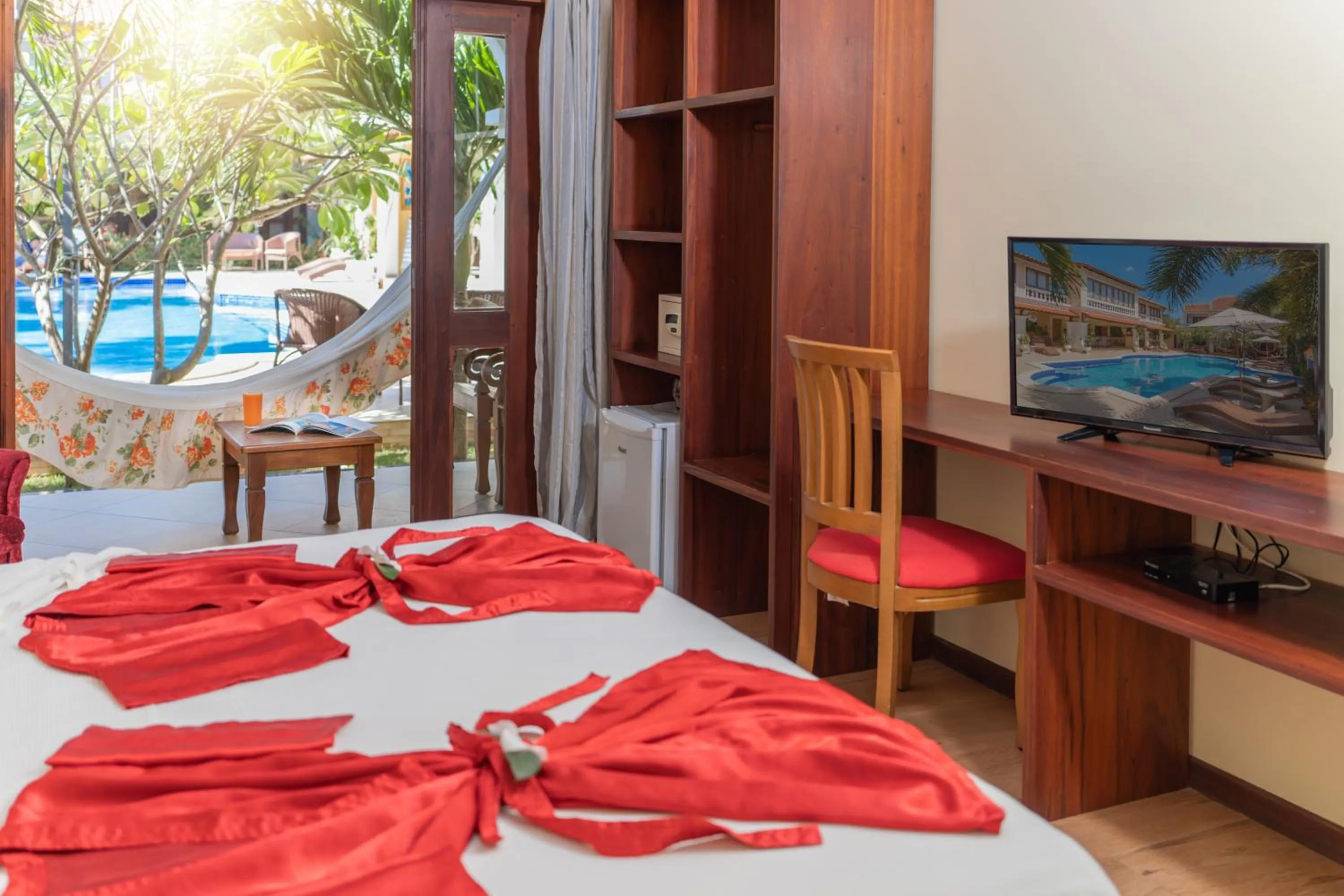 Bed in Hotel Villa Beija Flor