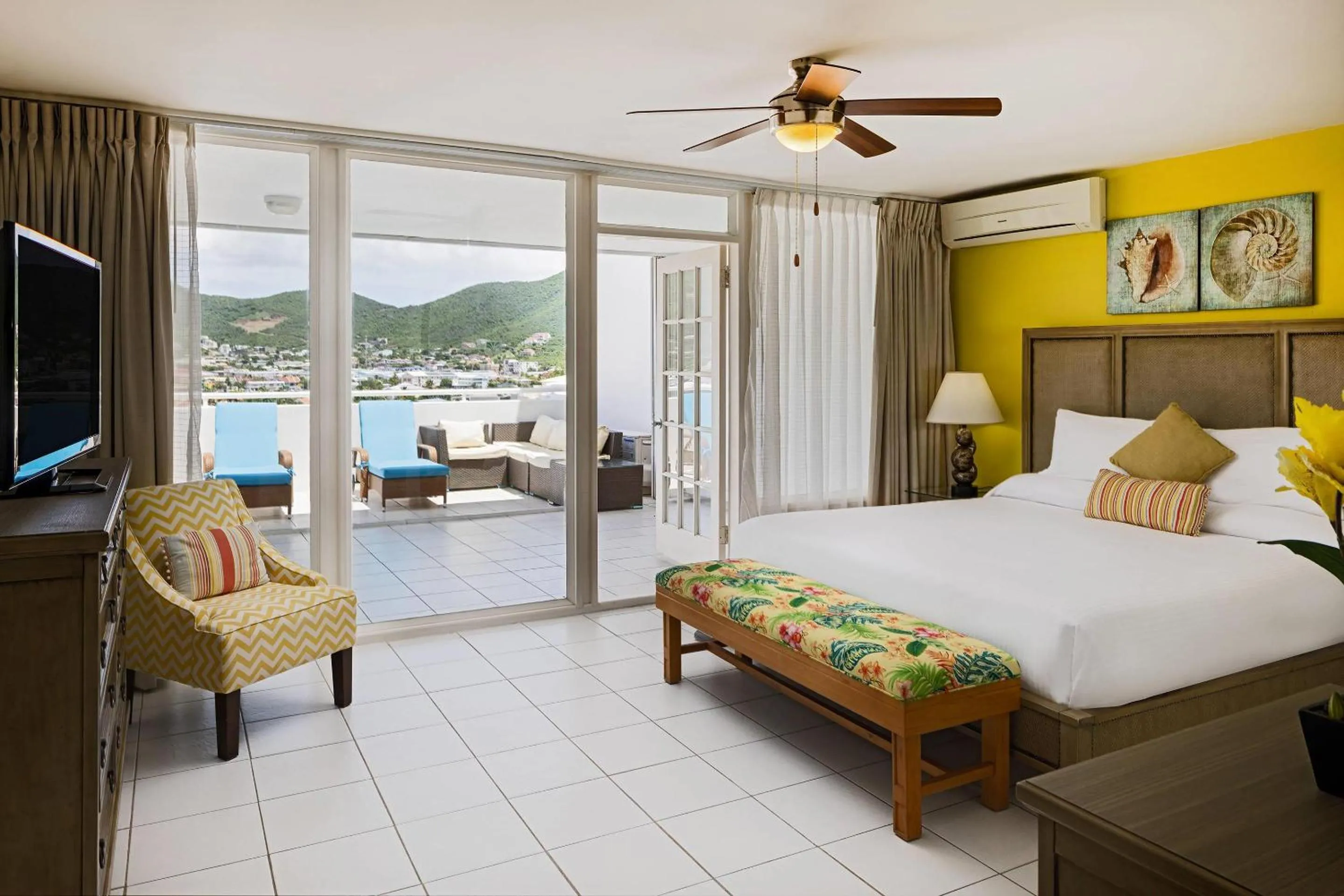 Bedroom, Bed in The Atrium Beach Resort and Spa Sint Maarten, Ascend Hotel Collection