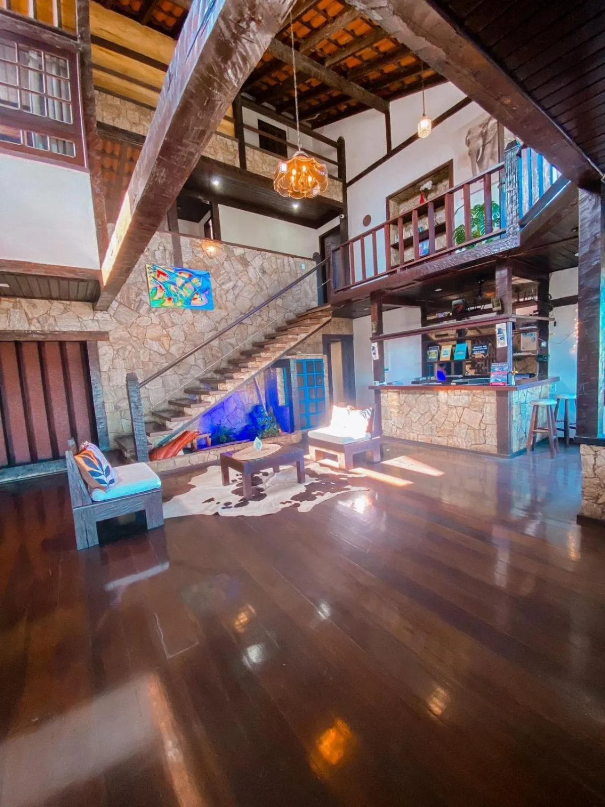 Lobby or reception in Pousada Solar de Búzios