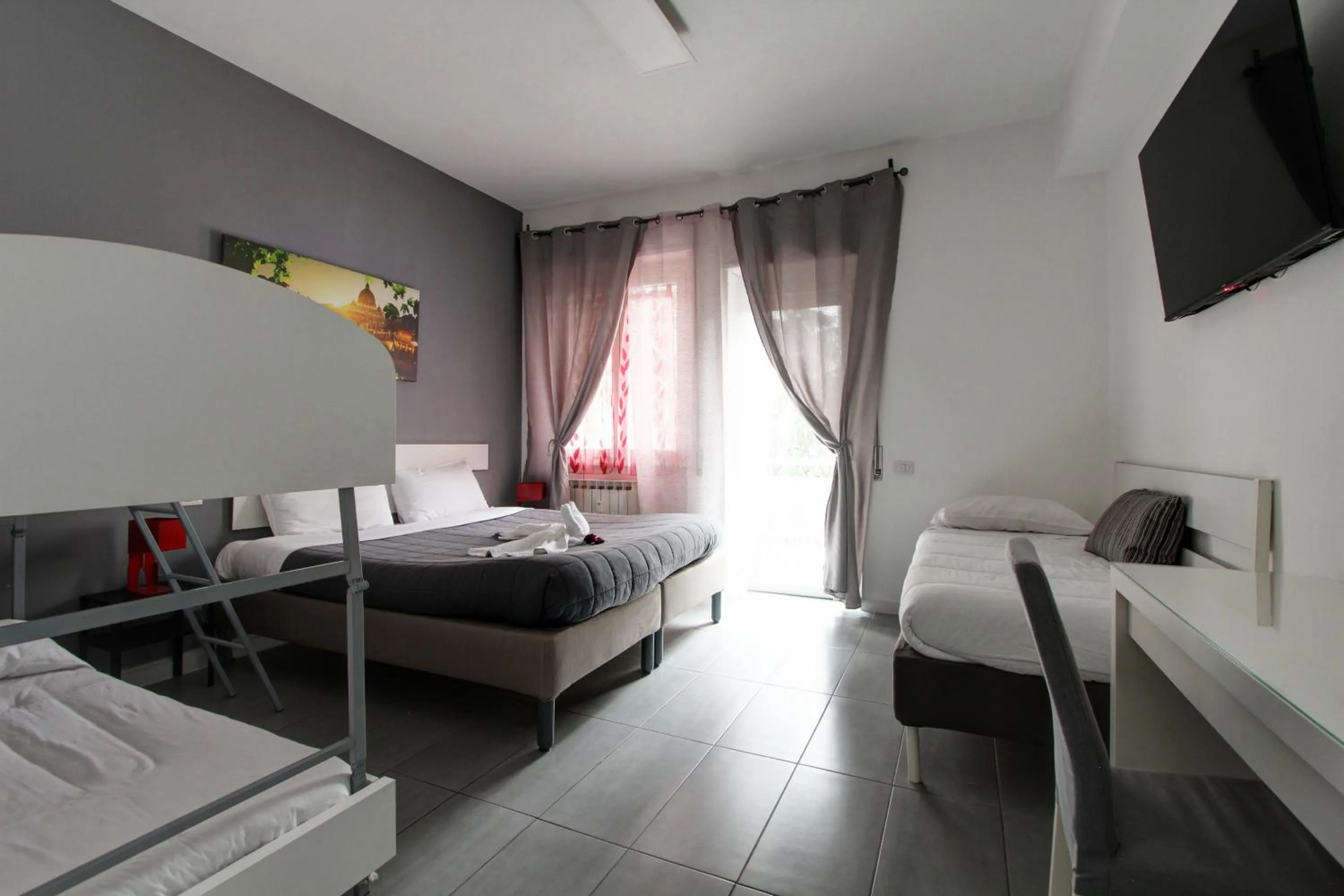 Bed in Vatican Central Suites